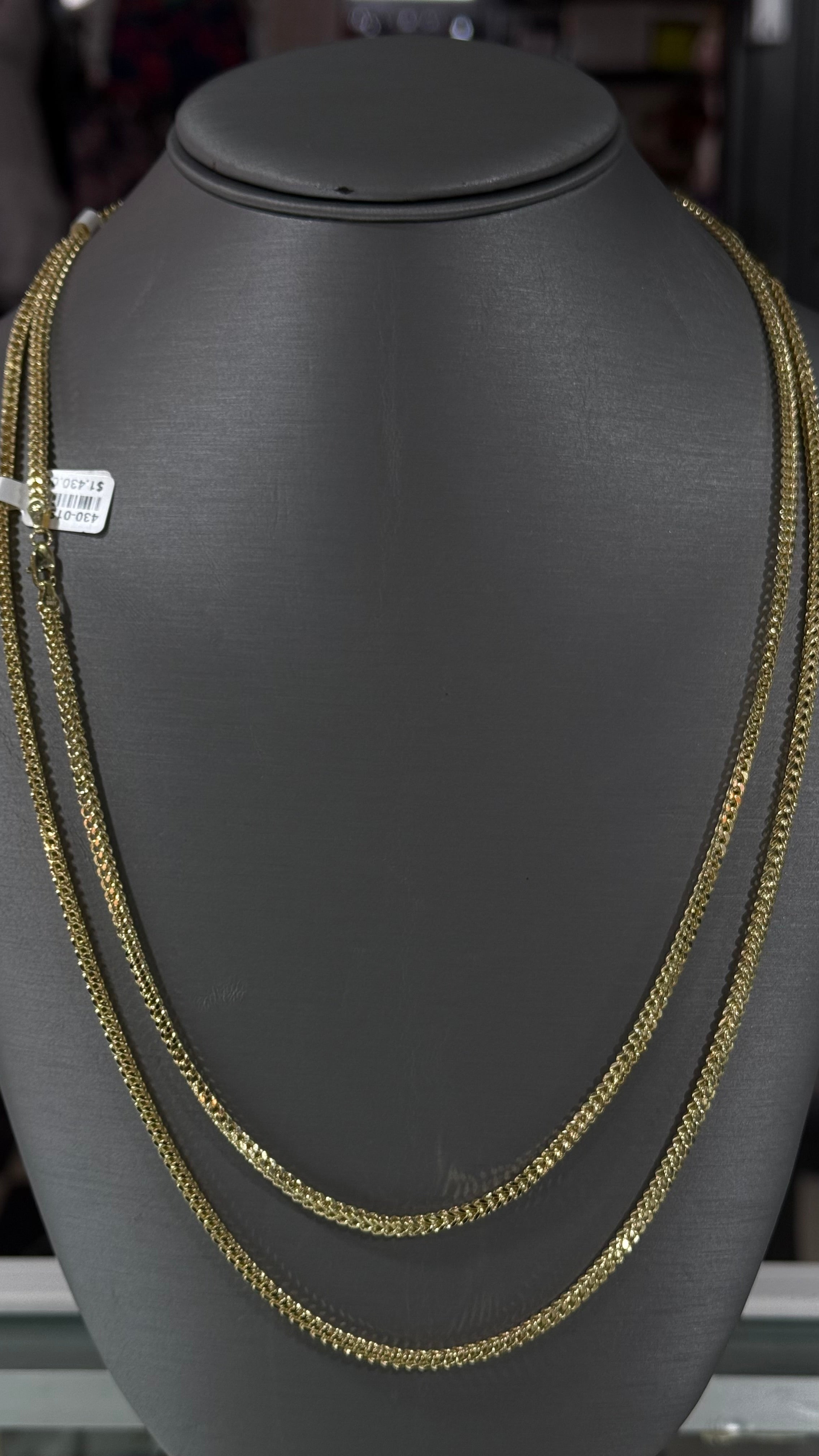 10k Gold - 3mm Franco Chain