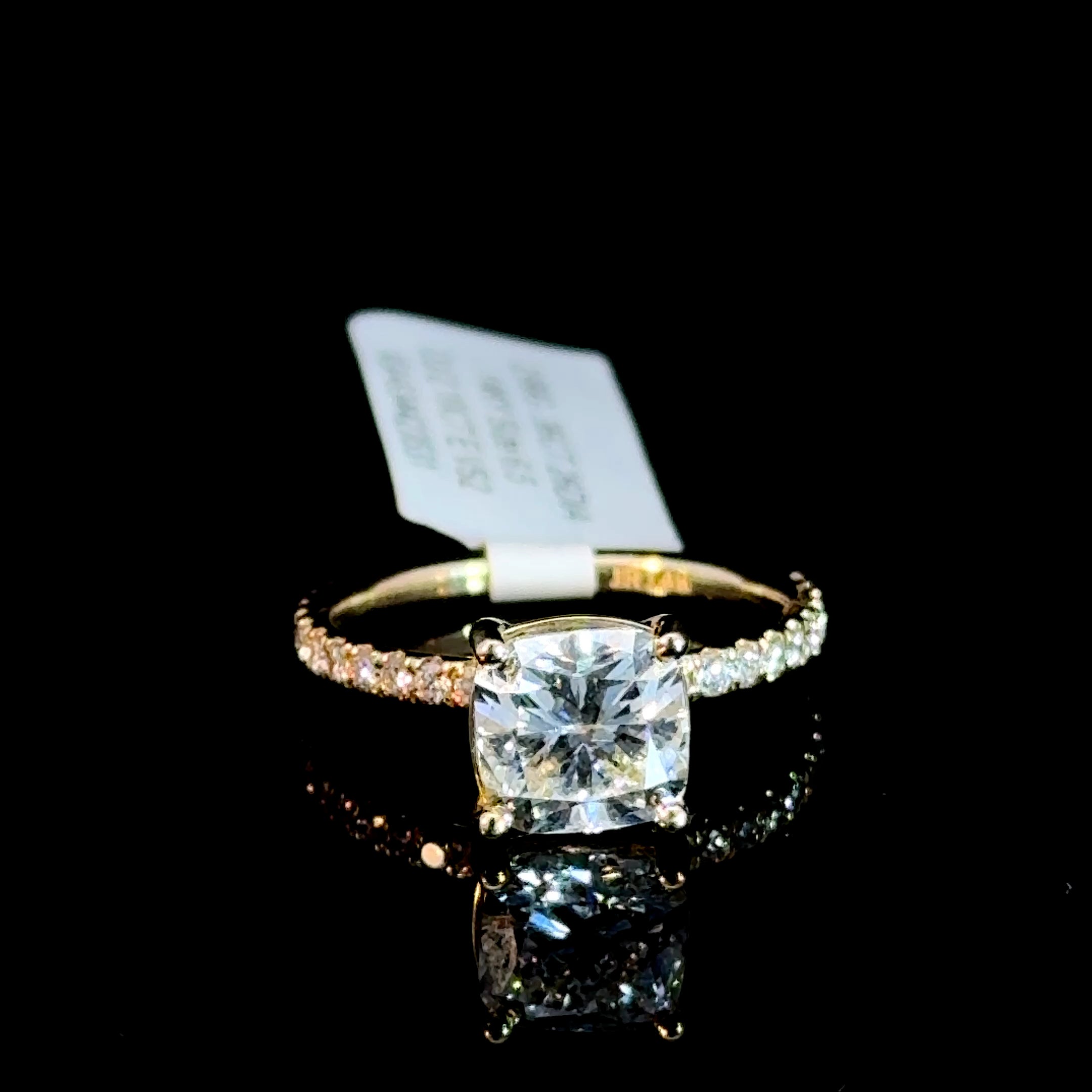 2.10 Carat Square Cushion Cut Lab-Grown Diamond