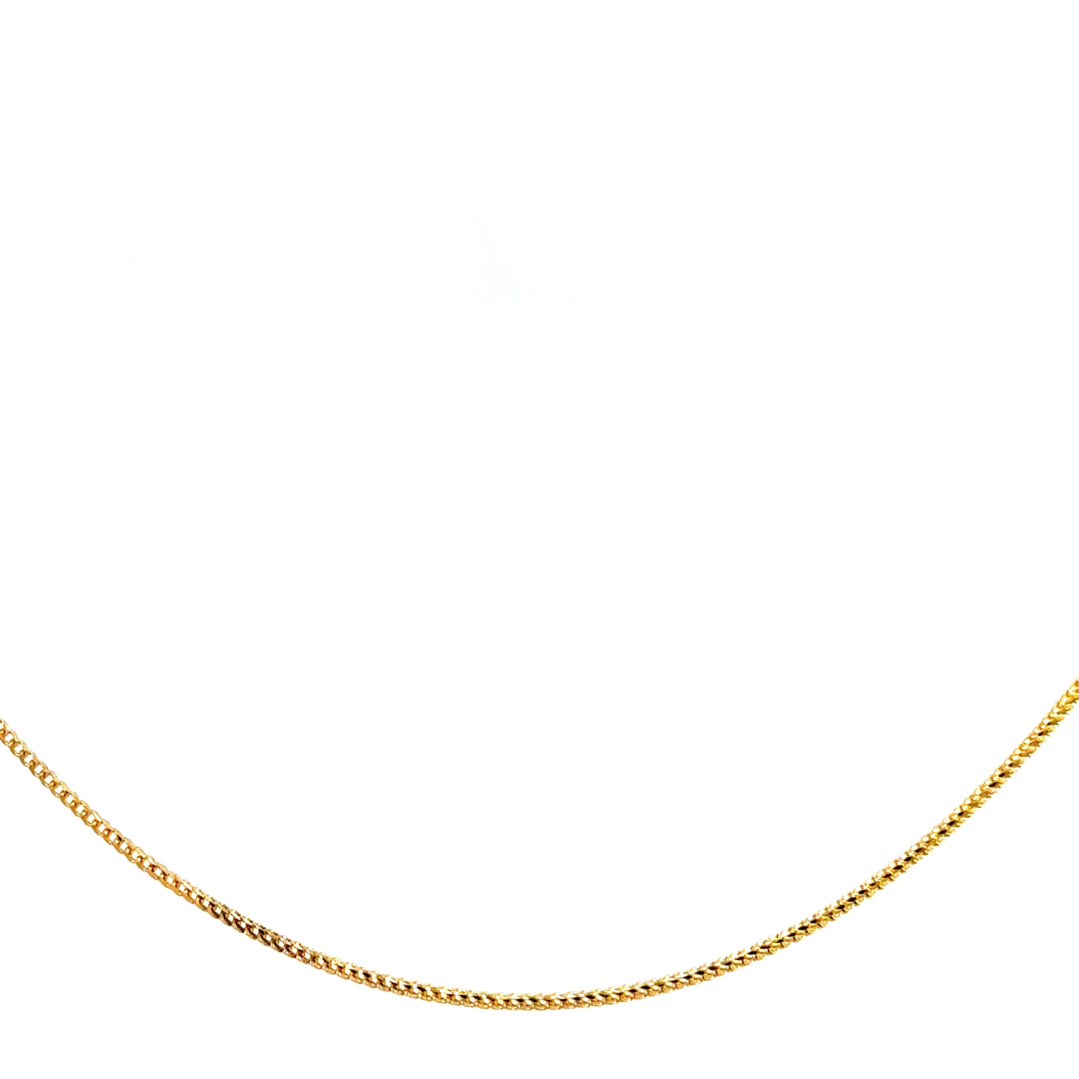 10k Solid Gold - 1mm Solid Franco Chain