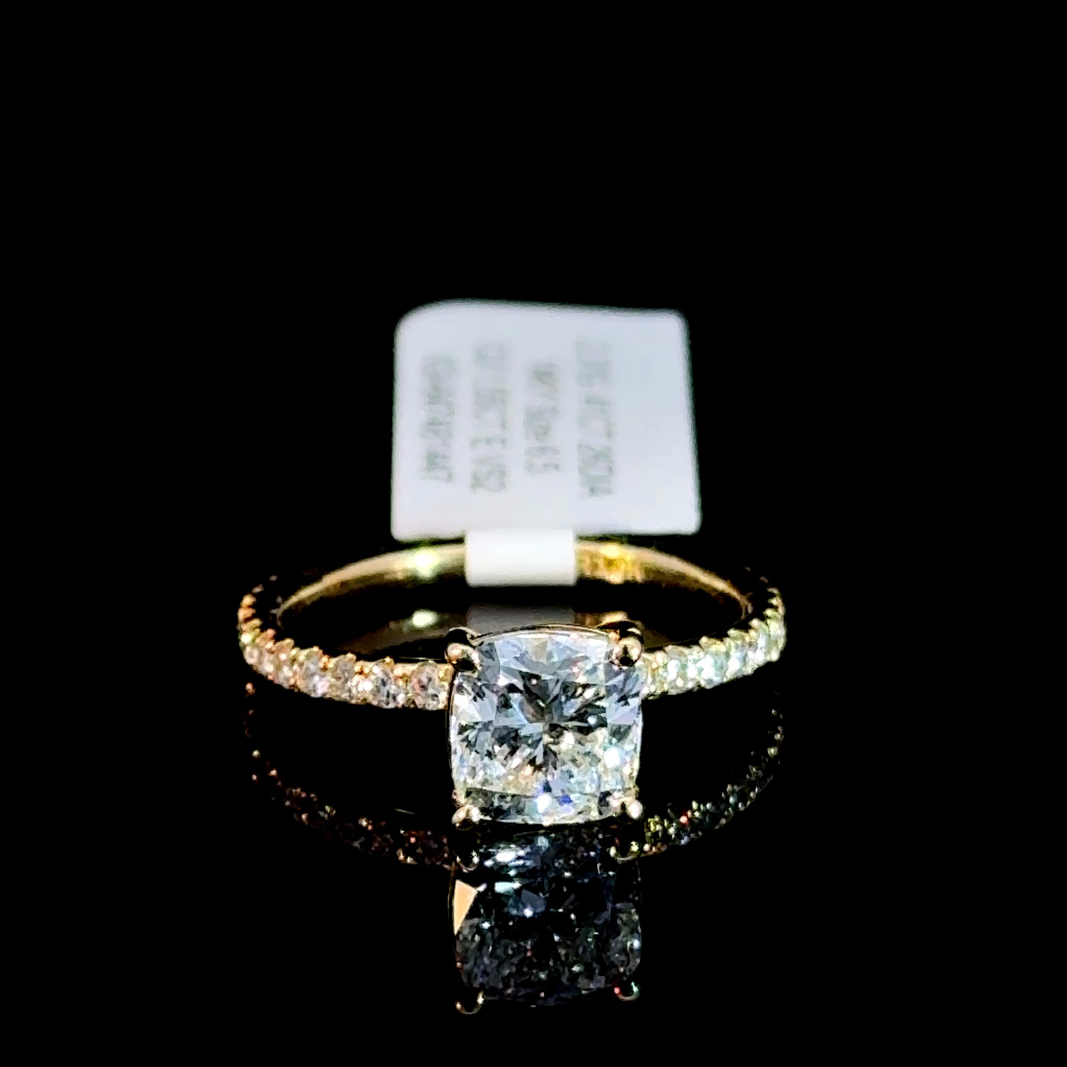 1.55 Carat Square Cushion Cut Lab-Grown Diamond