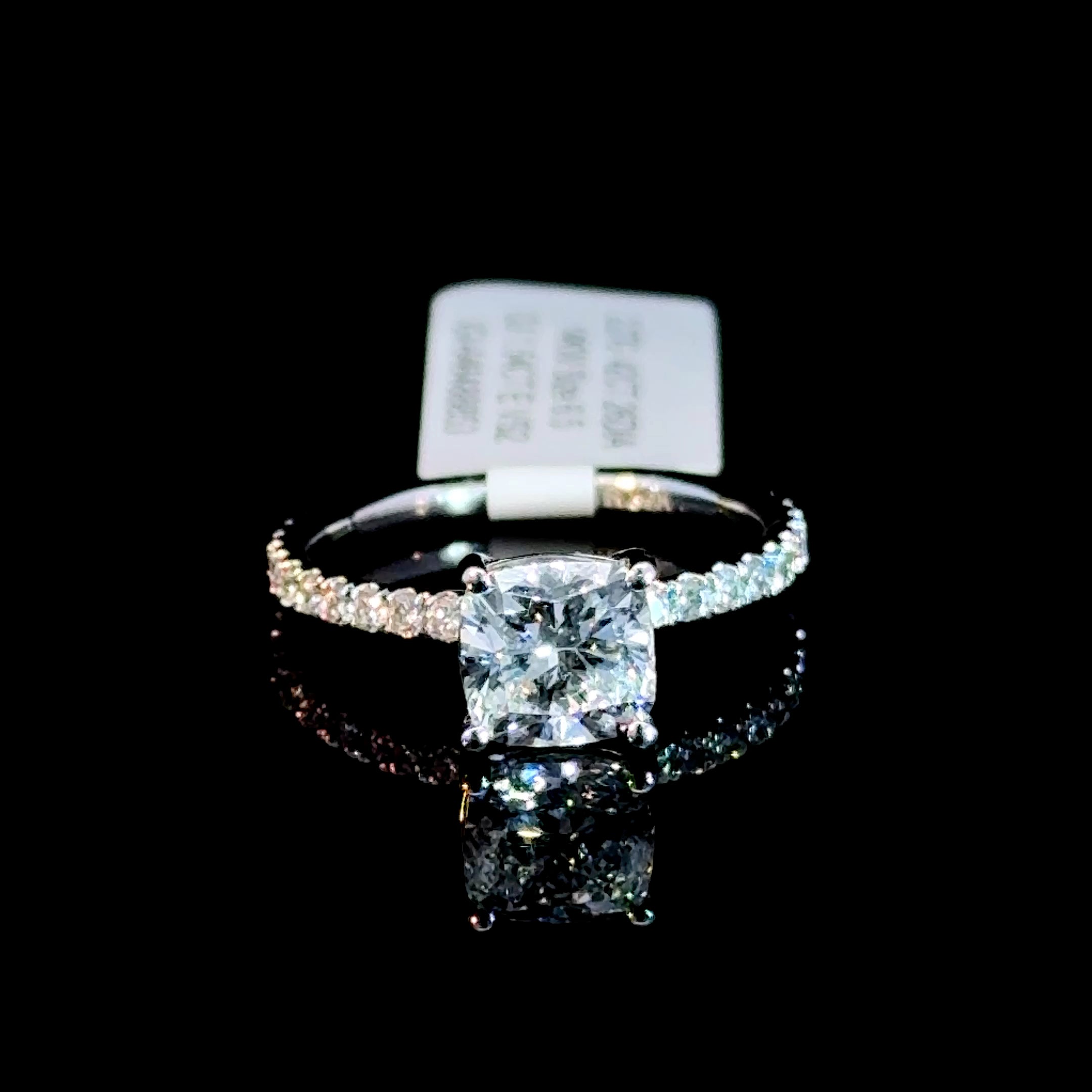 1.54 Carat Square Cushion Cut Lab-Grown Diamond