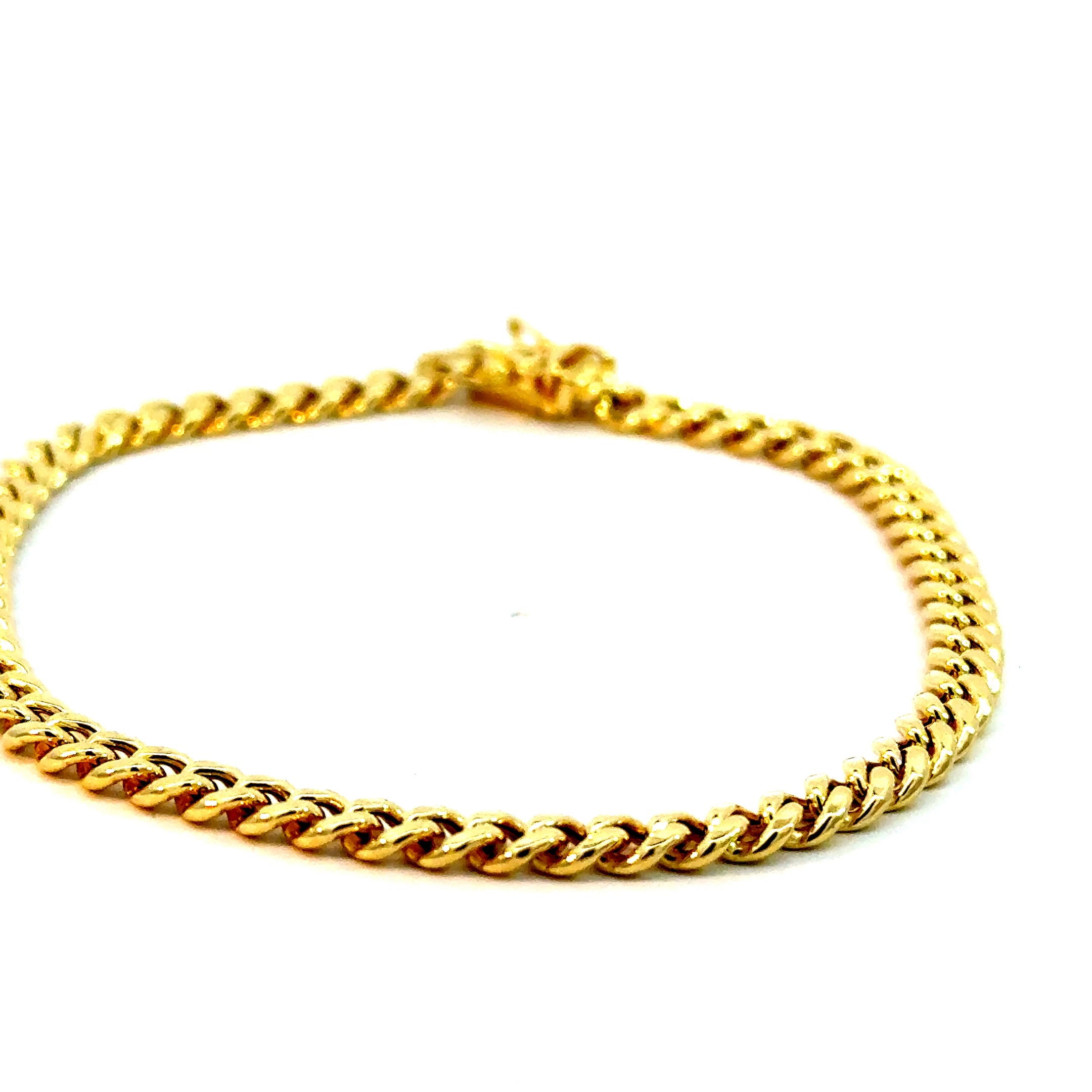 10k Gold - 4.5mm Cuban Bracelet