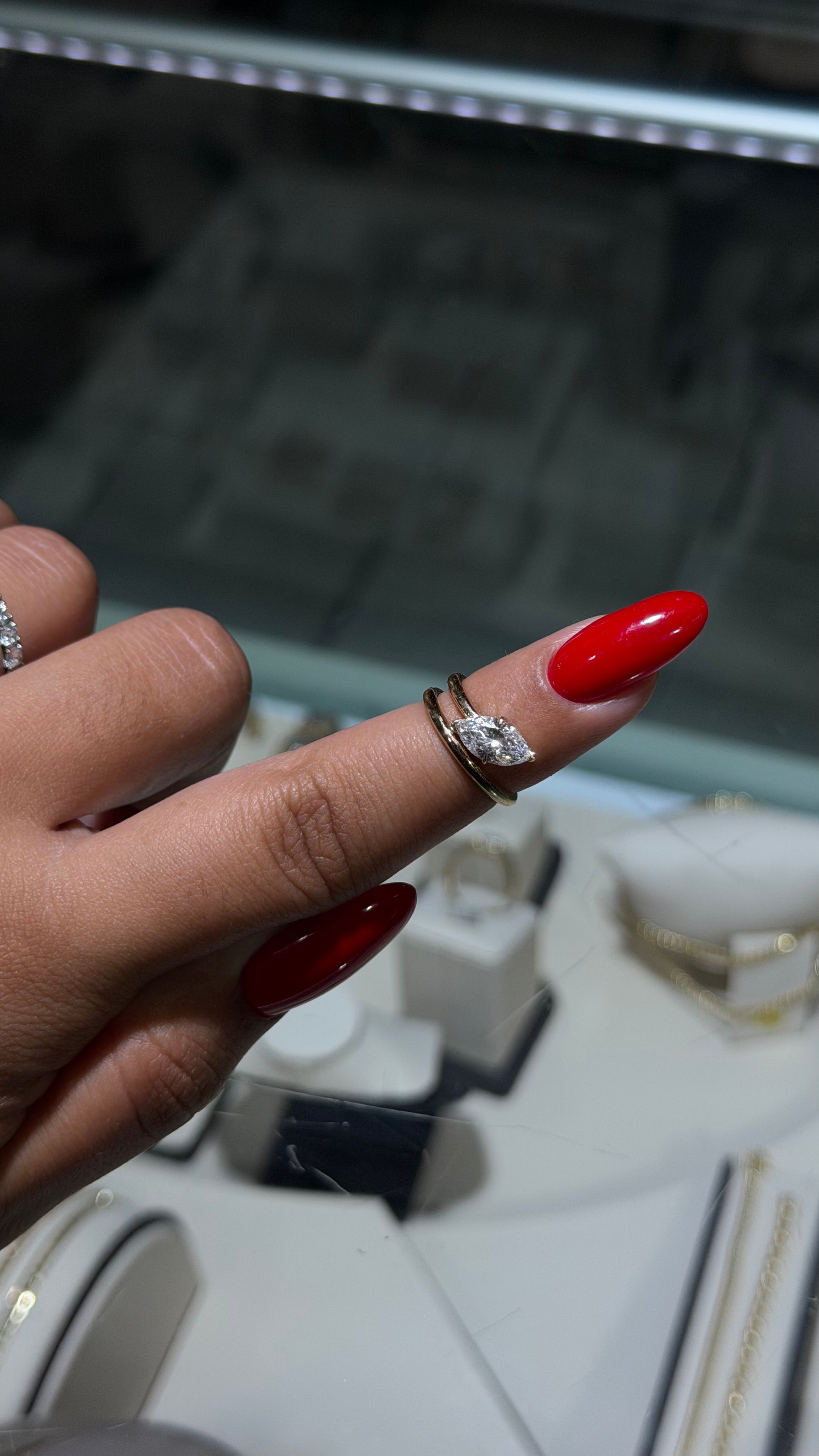 1.20CT Marquise Lab Diamond Ring