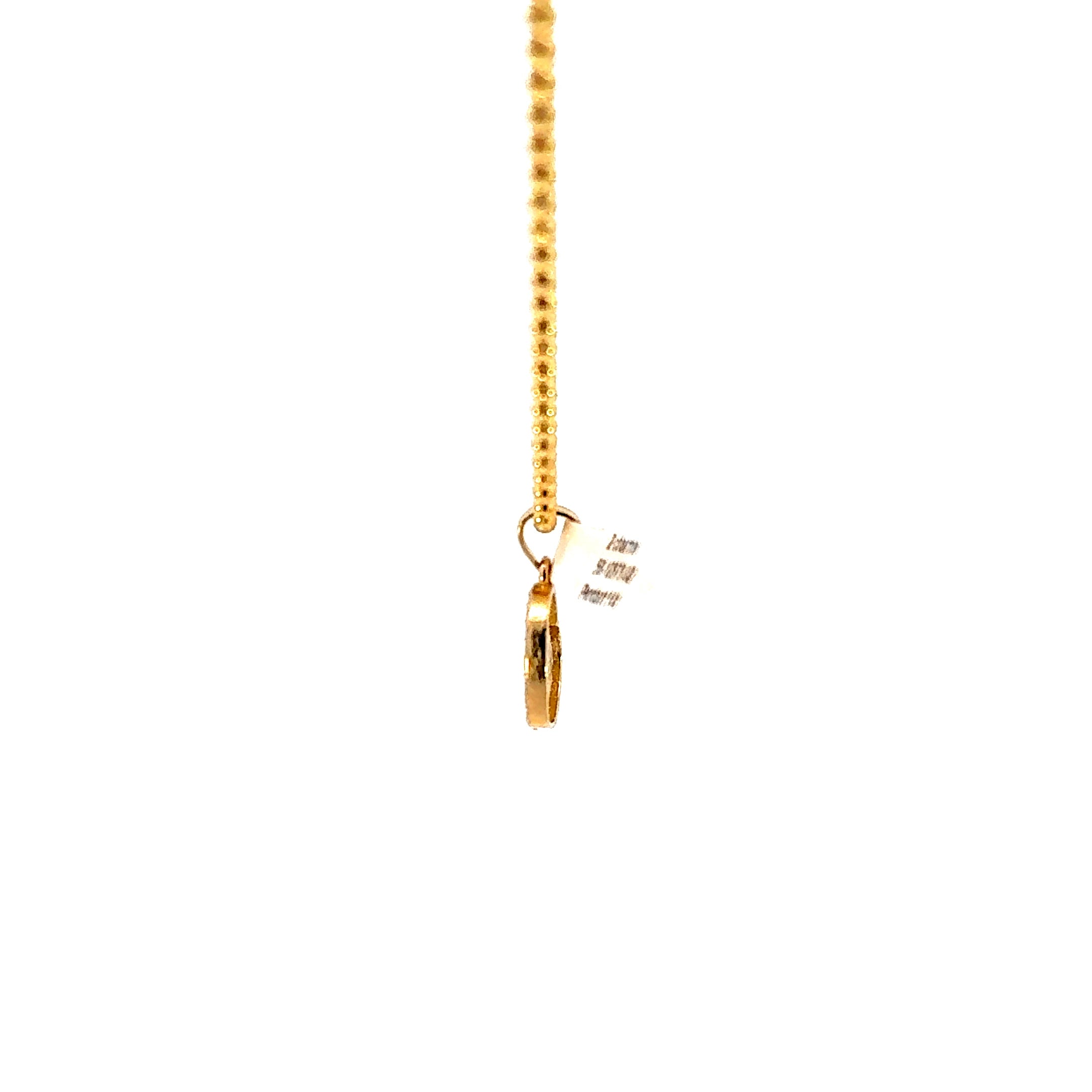 14k Gold Set - 1.8mm Solid Mooncut Chain + Pendant