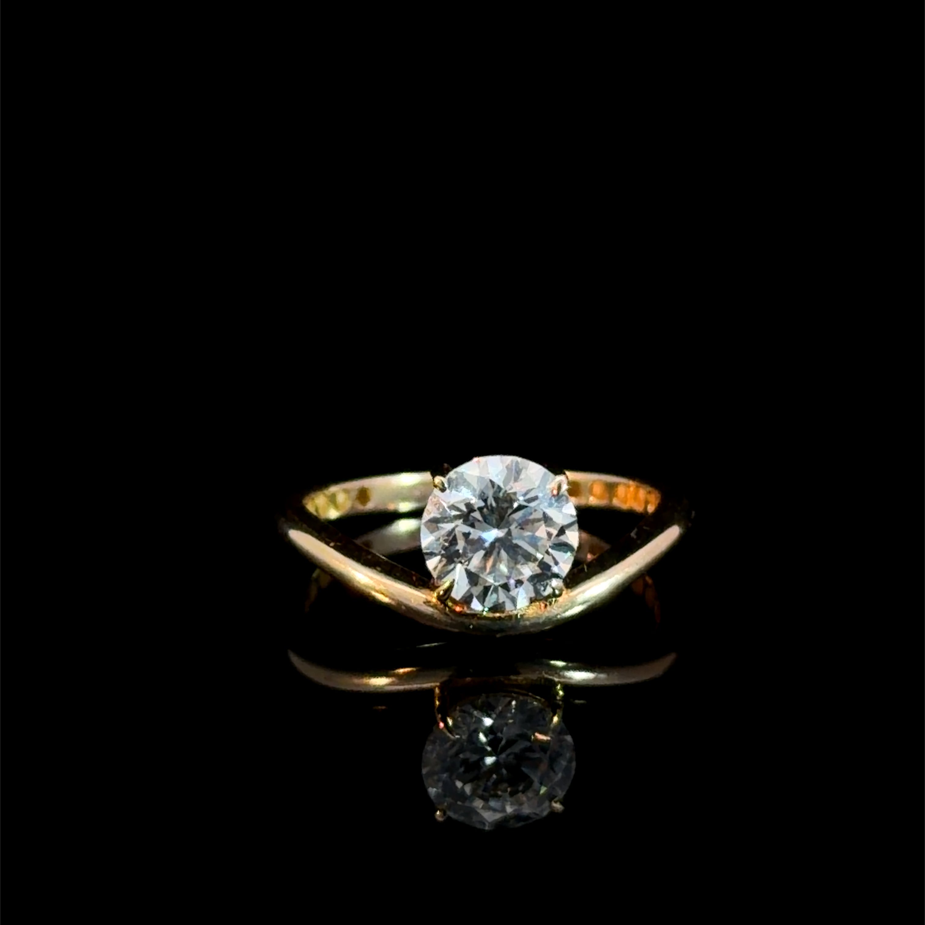 1.10CT Round Lab Diamond Ring