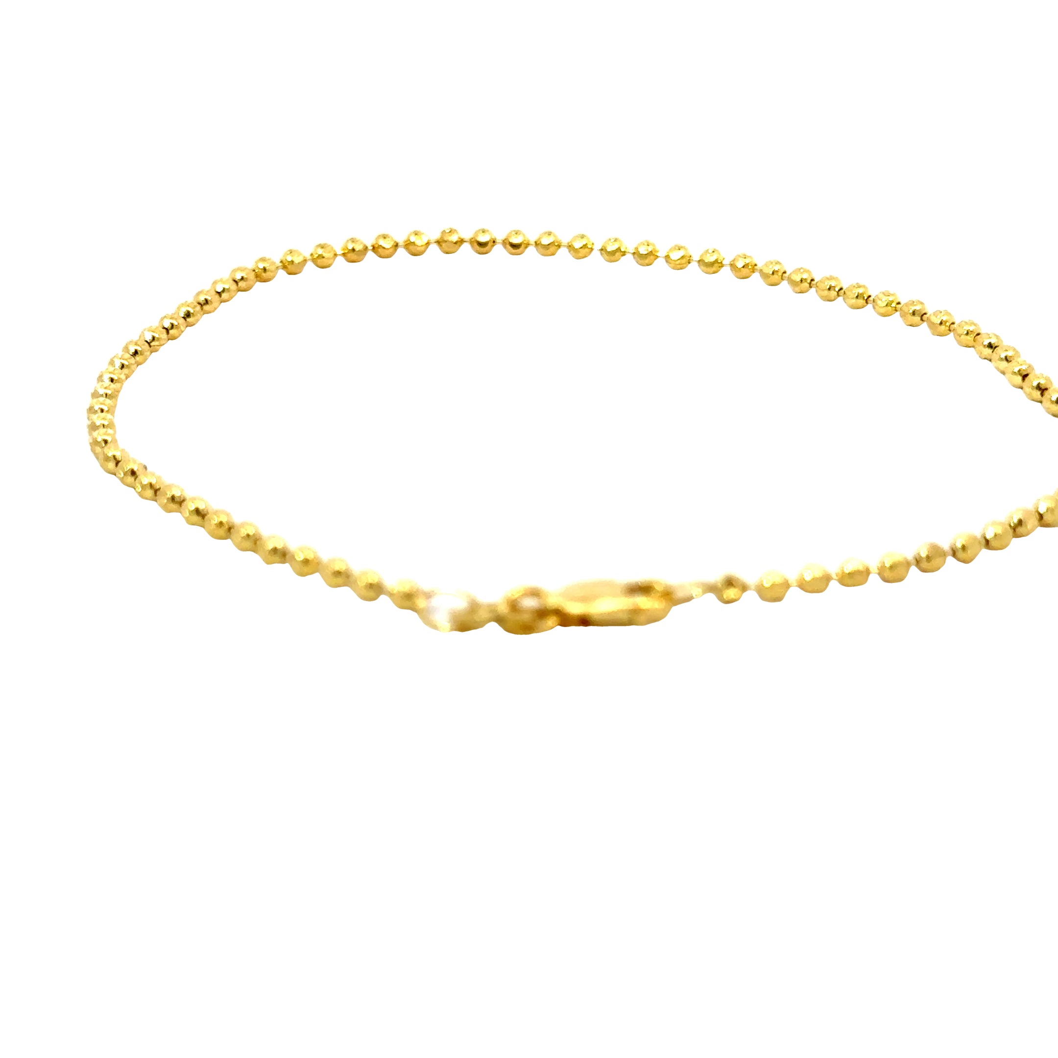 14k Solid Gold - 1.8mm Mooncut Bracelet