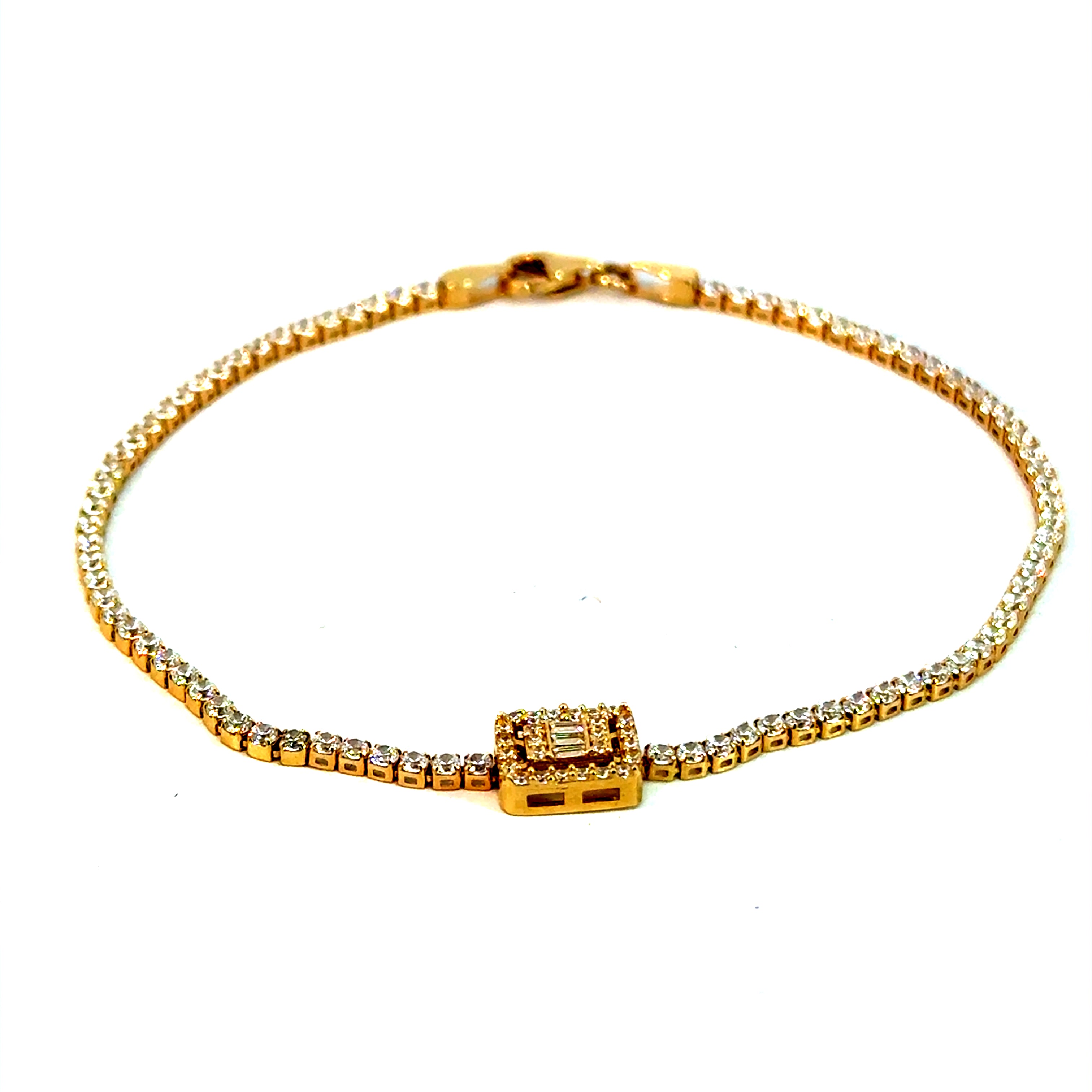14k Gold - CZ Tennis Bracelet