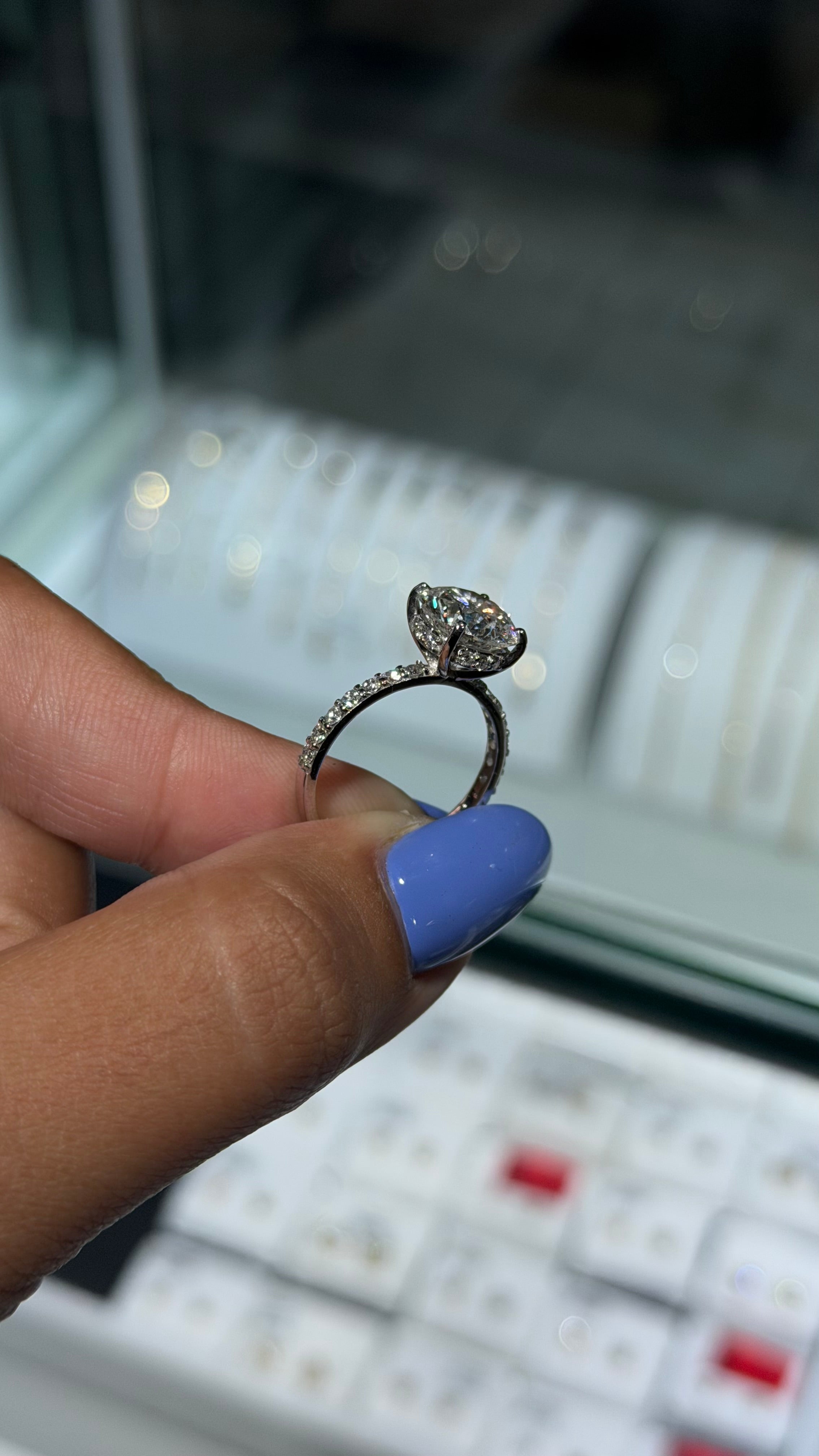 3.10ct Round Brilliant Lab Grown Diamond Ring | E/VS2 | Ideal Cut | IGI Certified
