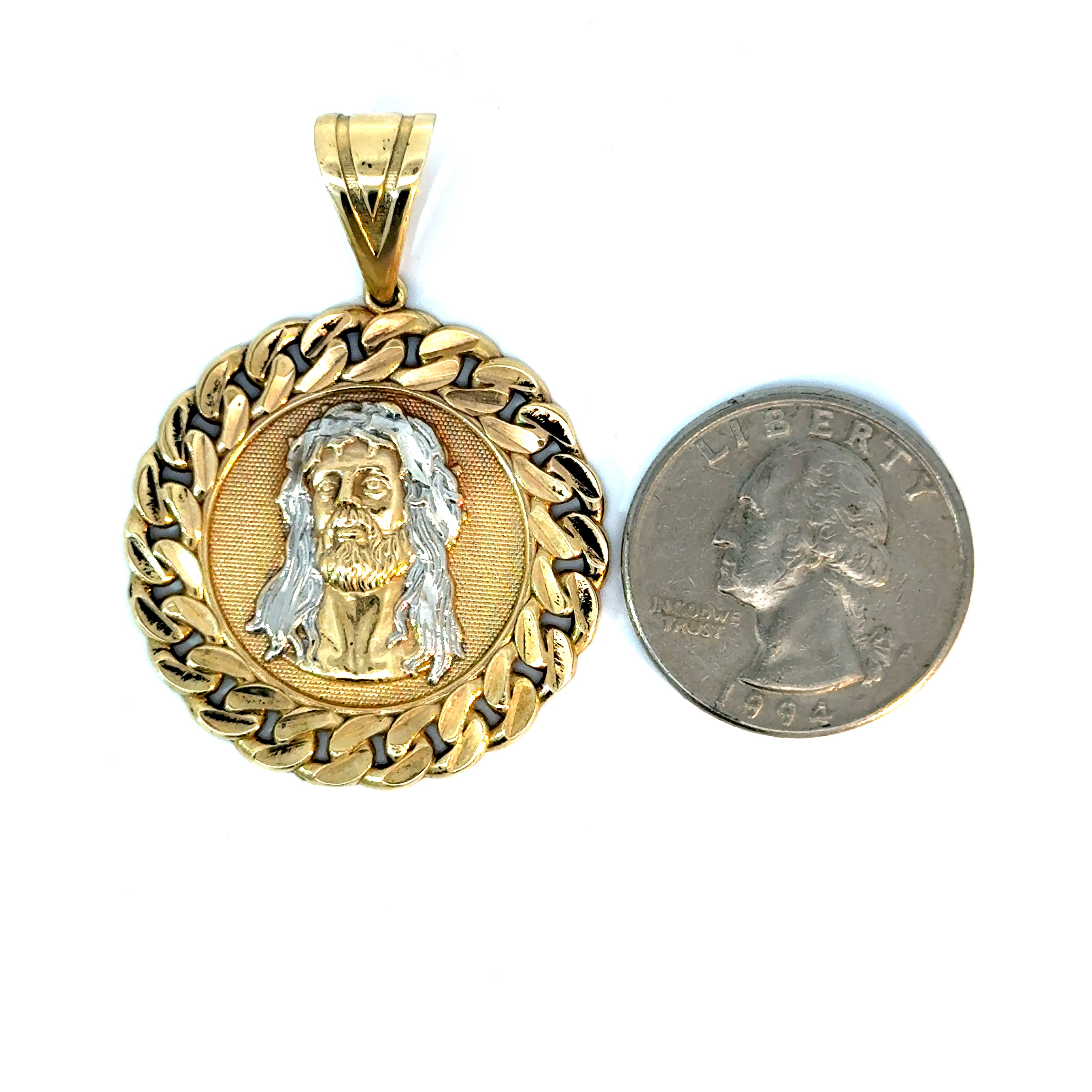 10k Gold - Jesus Medallion