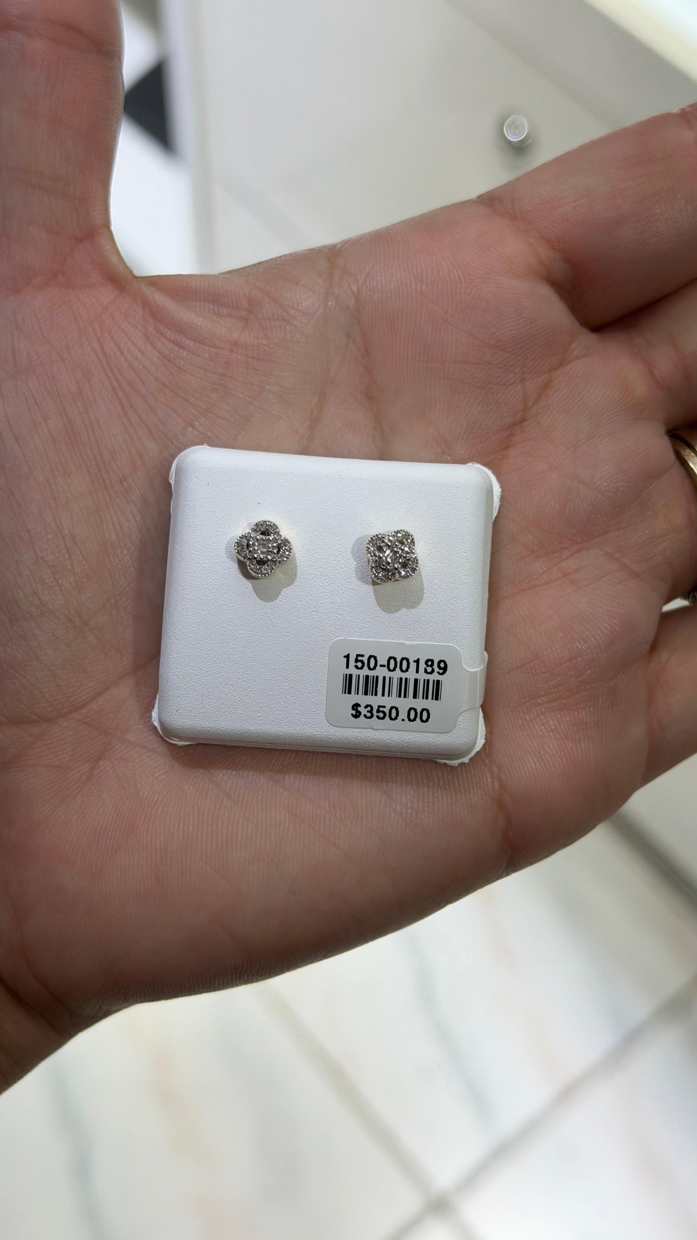 10k Yellow Gold & Diamond Studs