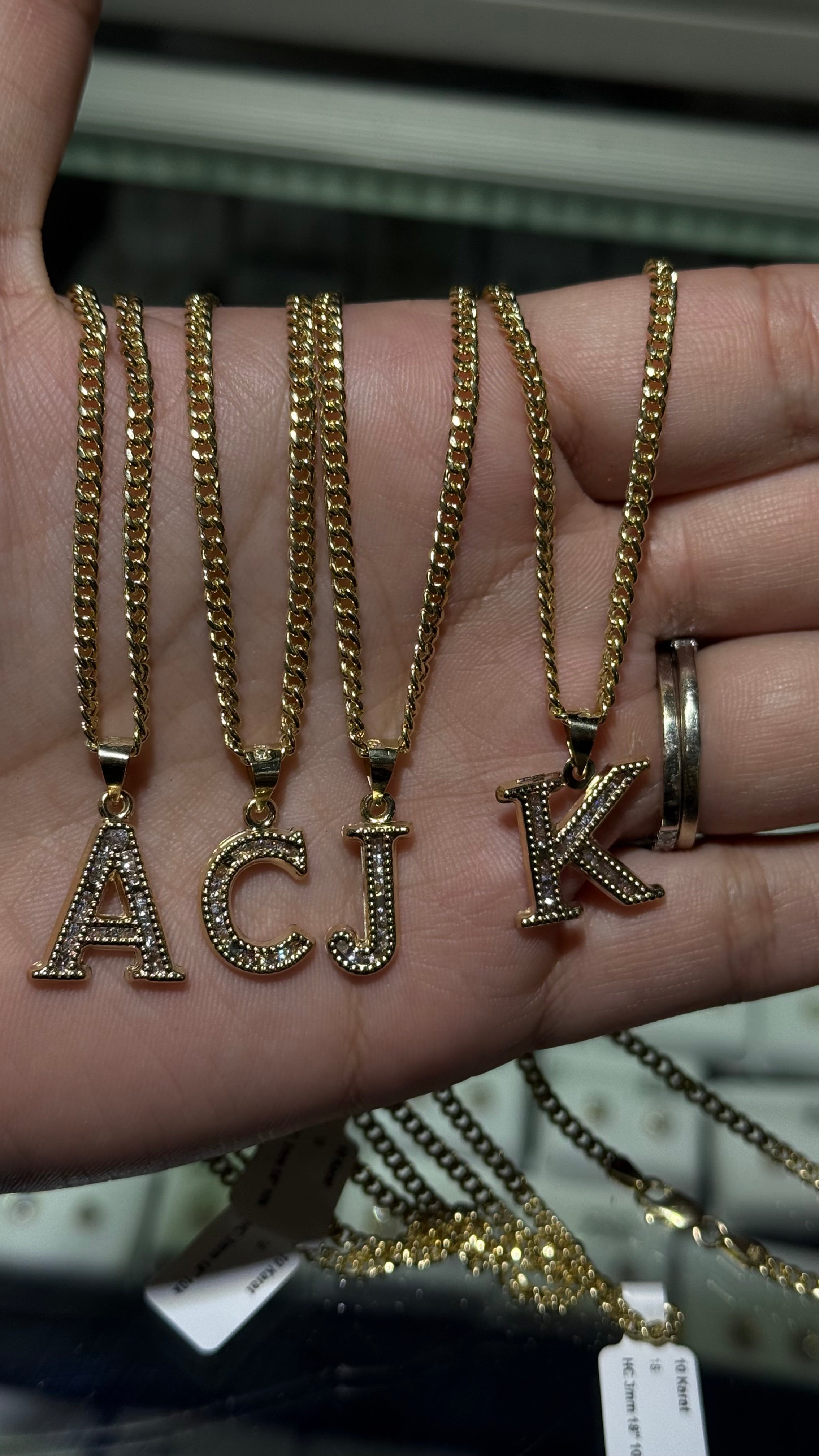 10k Gold Set - 3mm Cuban Chain + Initial