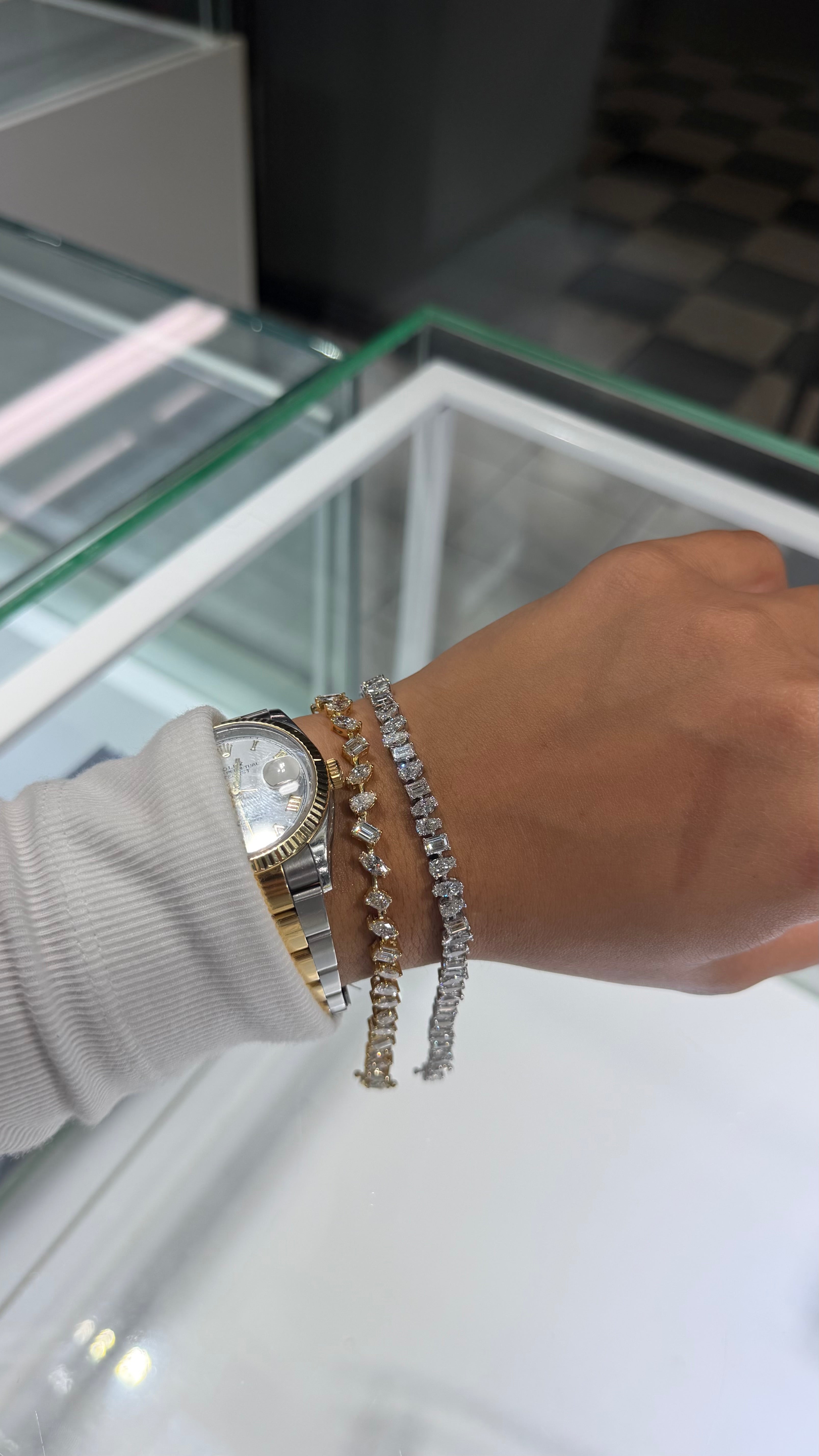8.25ct Multishape Tennis Bracelet