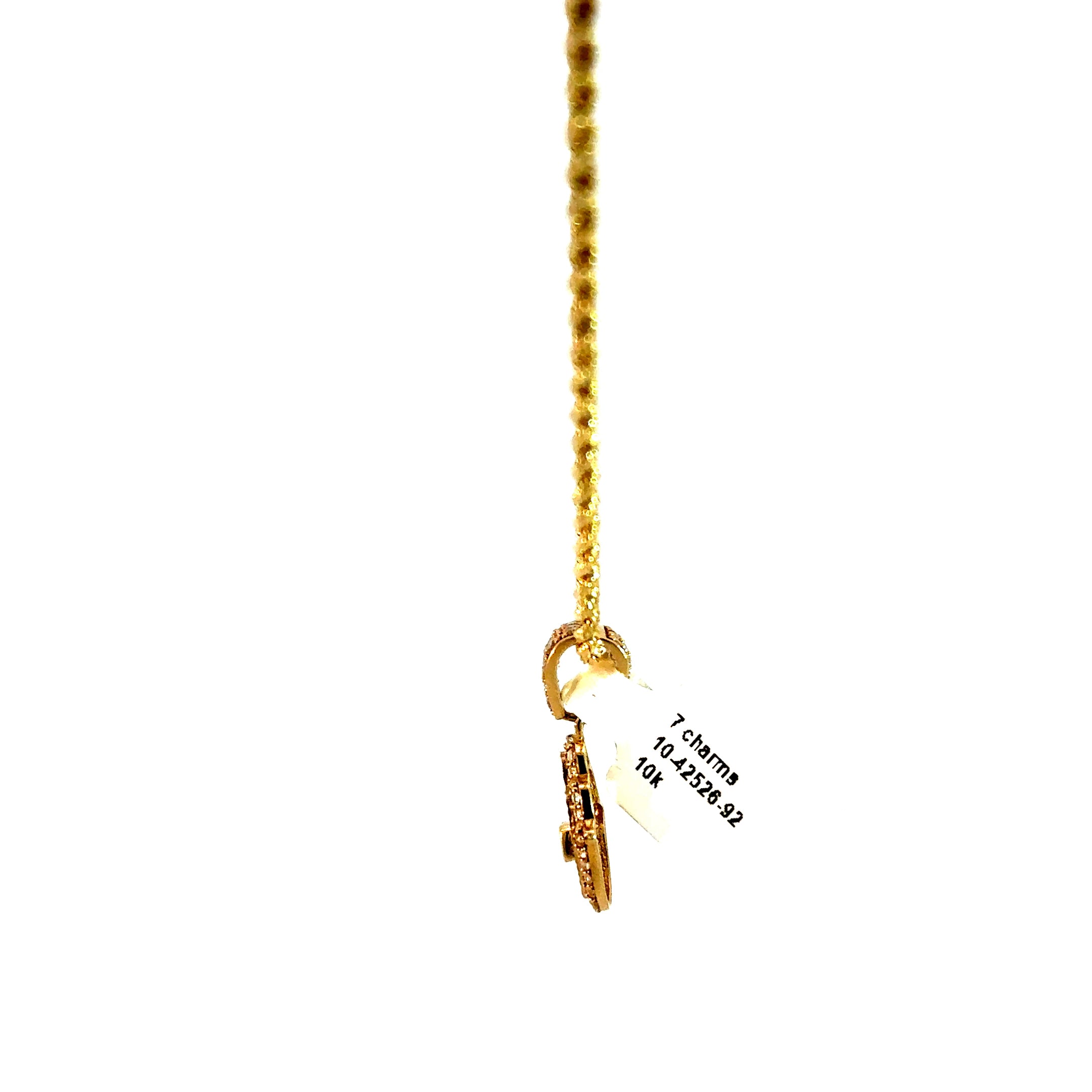 10k Gold Set - 2mm Rope Chain + Pendant