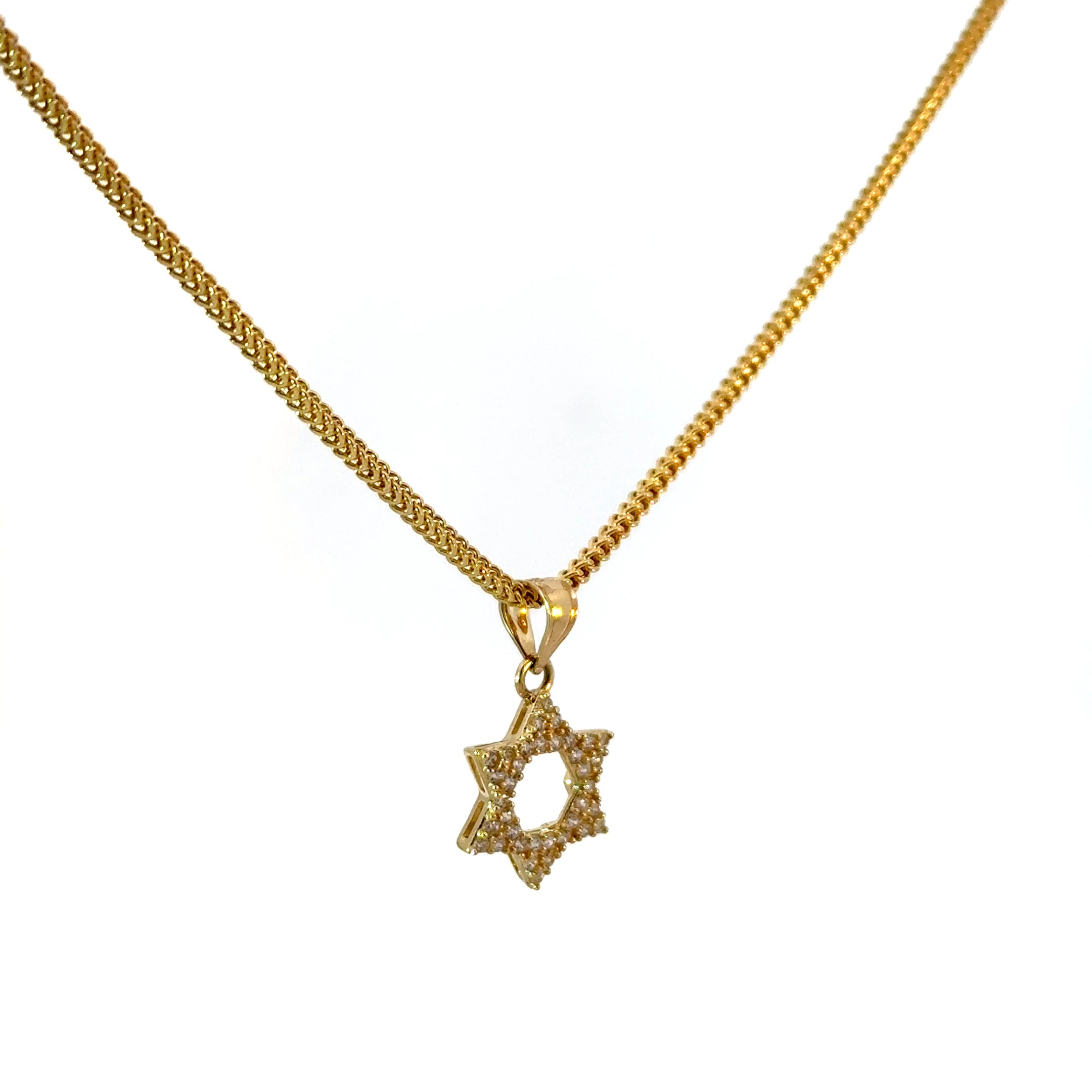 10k Gold Set -  1.3mm Franco Chain + Pendant