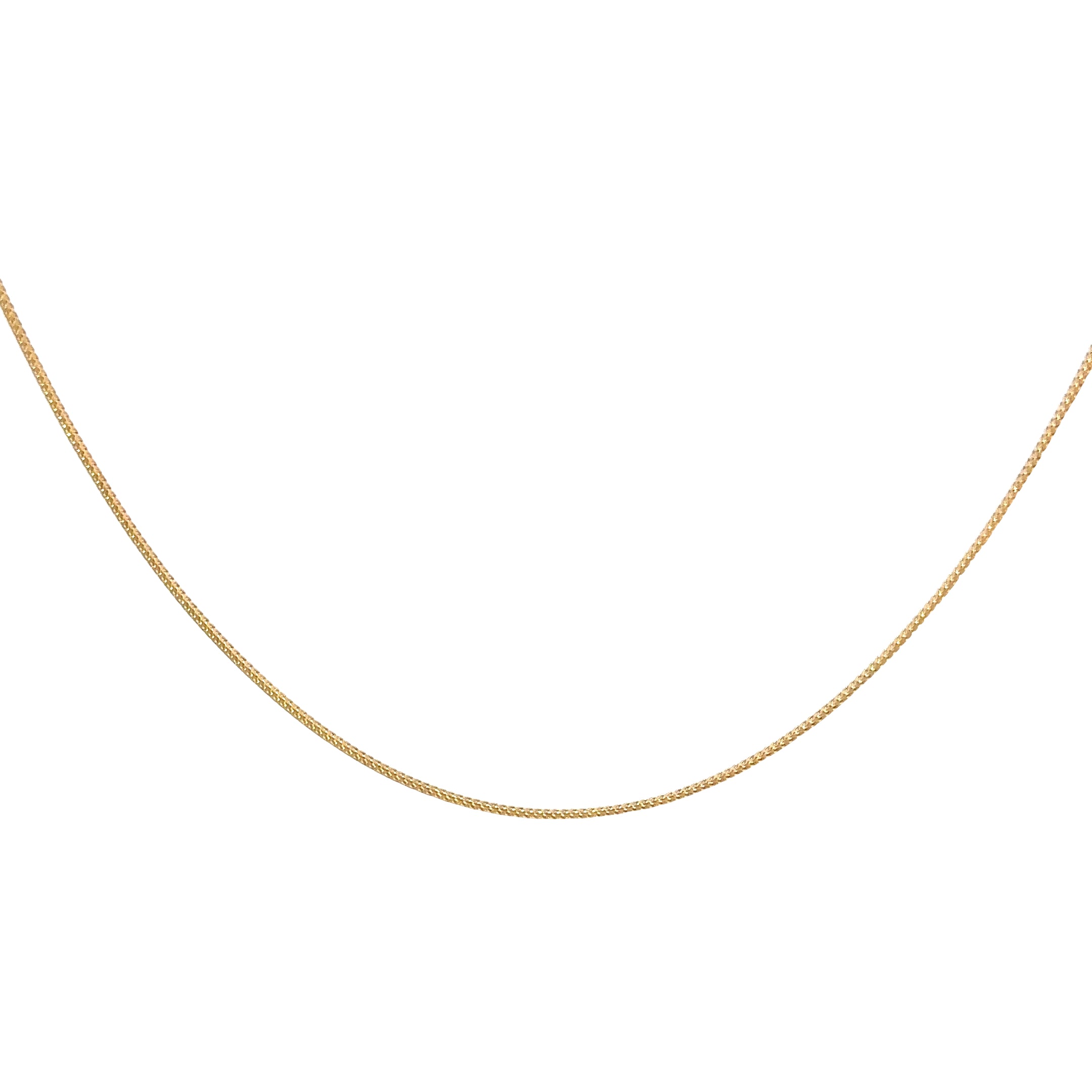 10k Solid Gold - 1mm Franco Chain