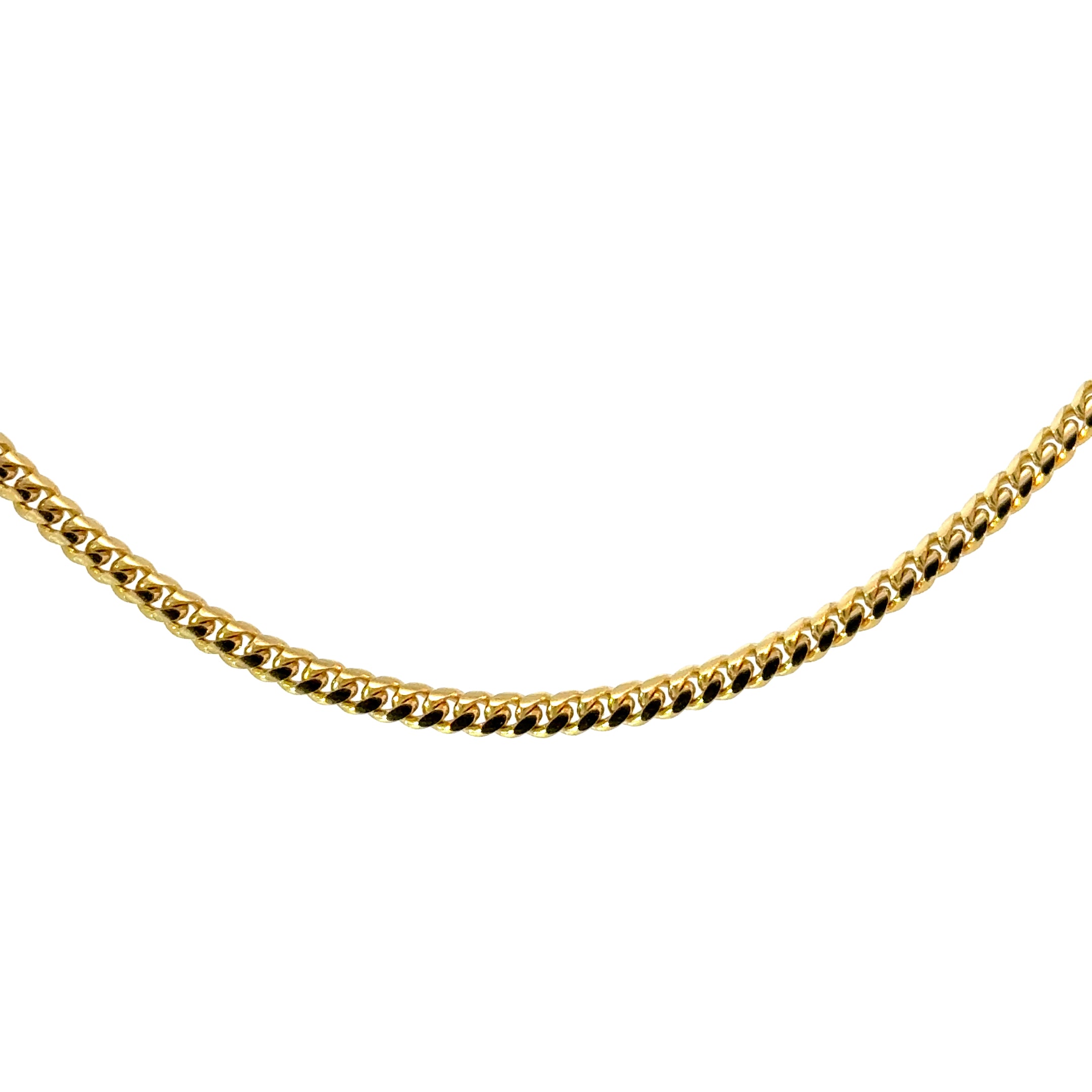 10k Solid Gold - 3.2mm Cuban Chain