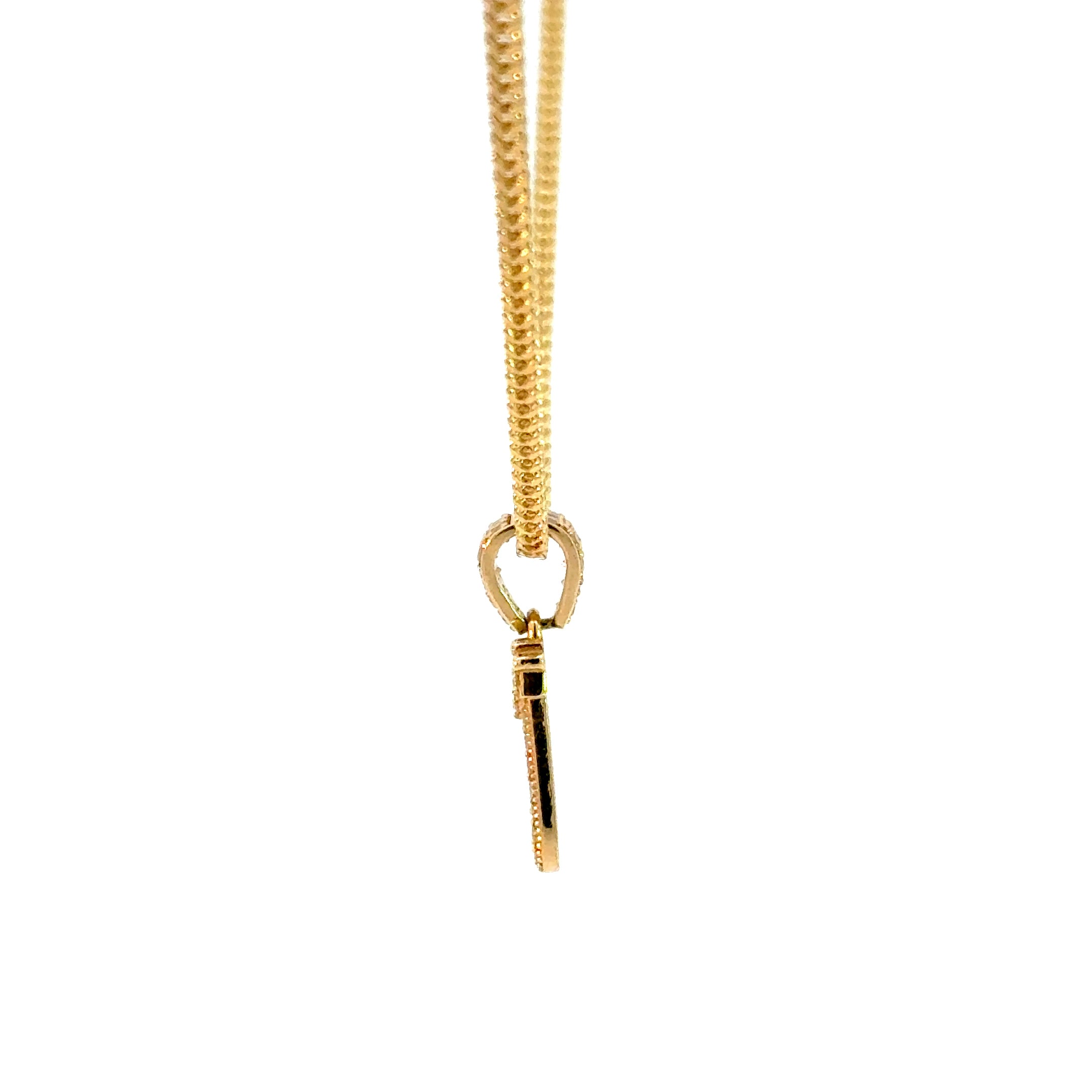 10k Gold Set - 1.8mm Franco Chain + Initial pendant