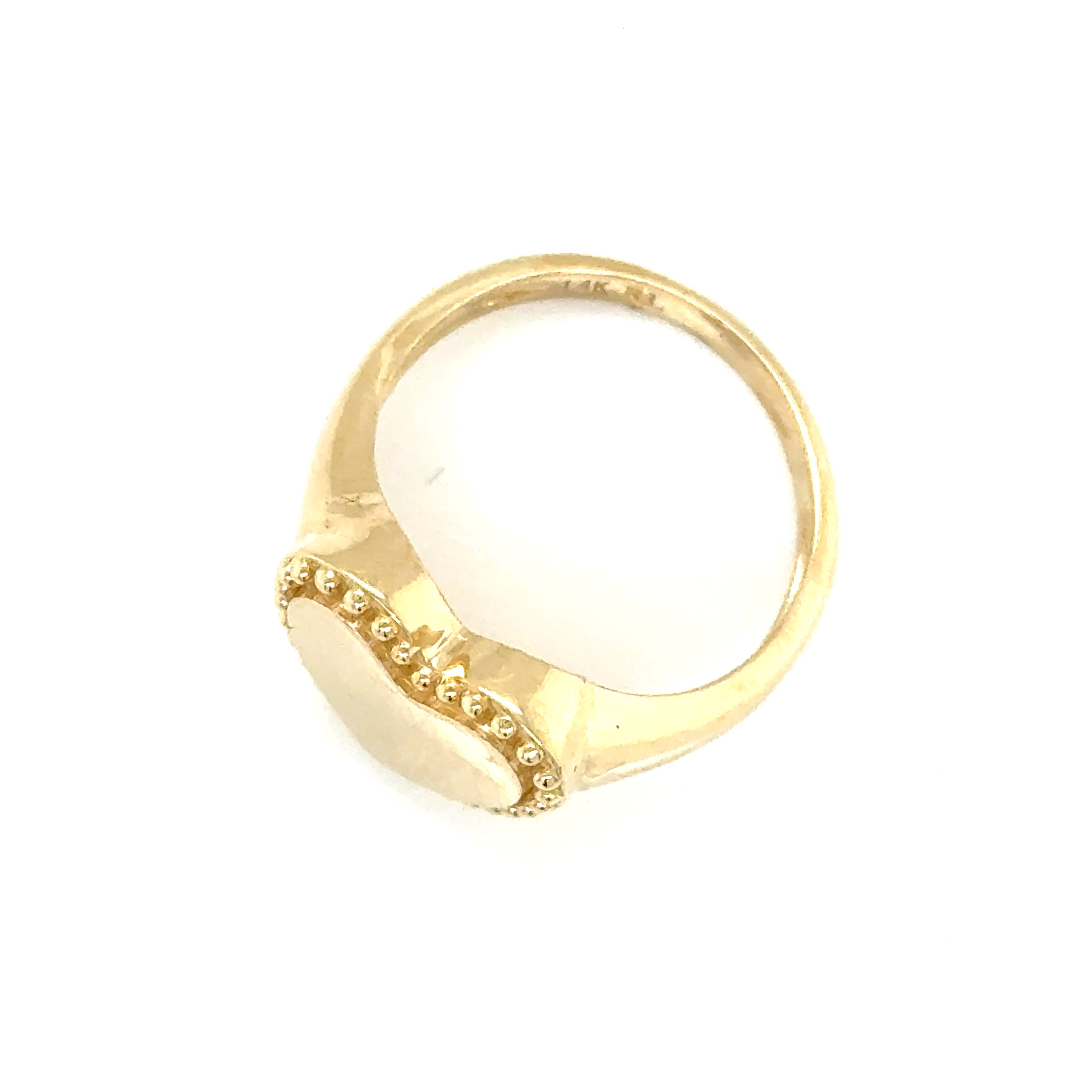 14k Gold - Large Heart Ring