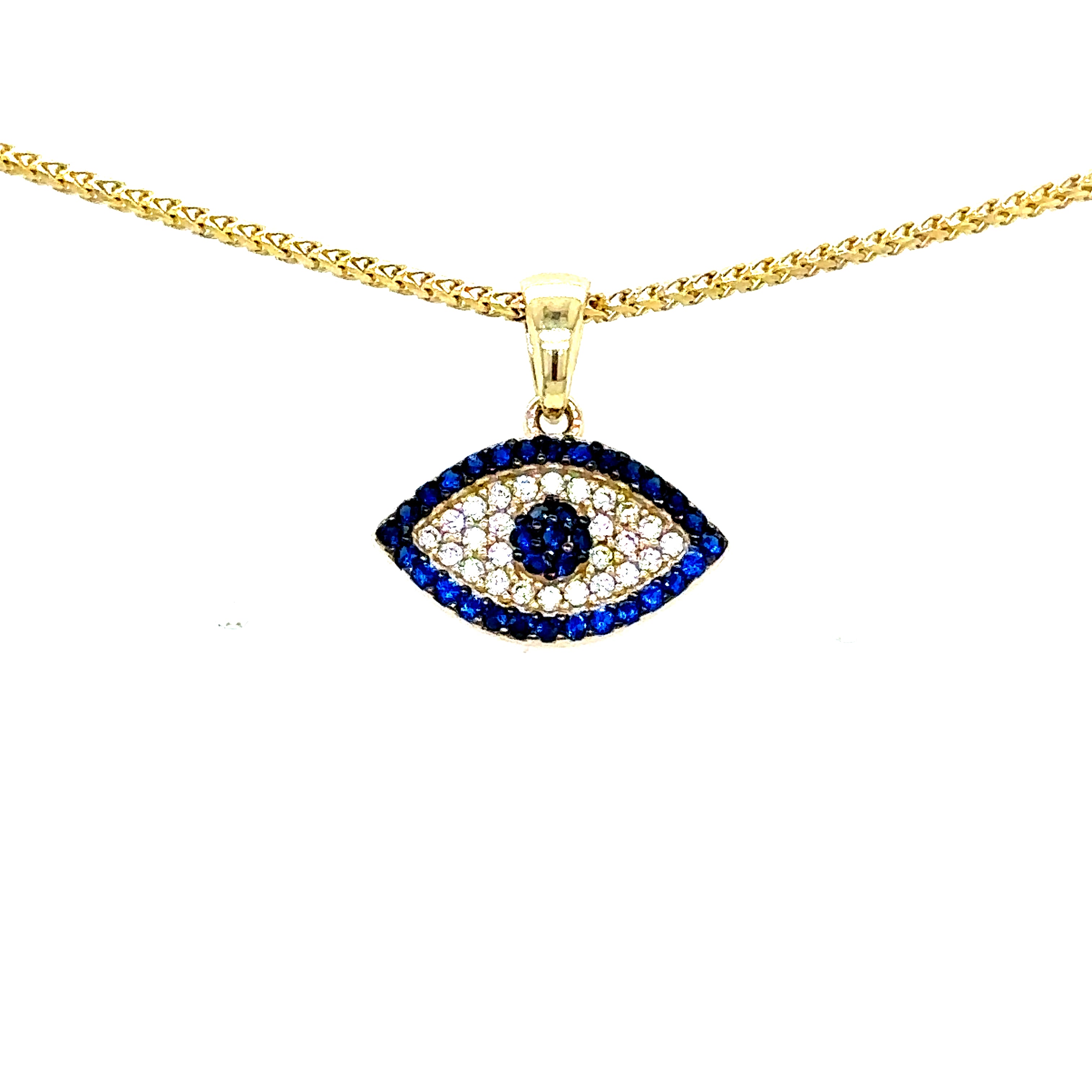 10k Gold - Evil Eye Pendant