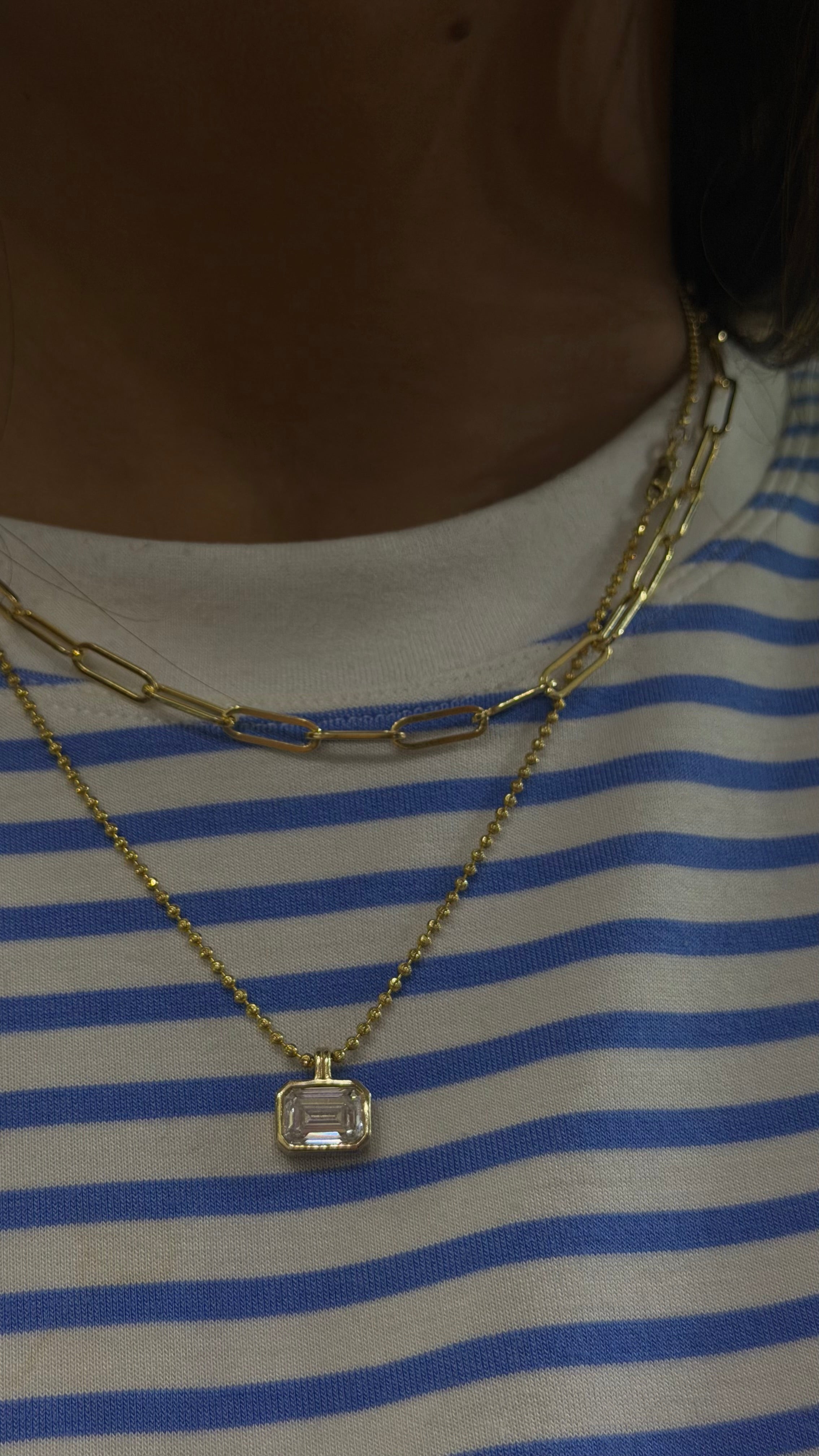 3mm Paperclip Chain - 14k Solid Gold