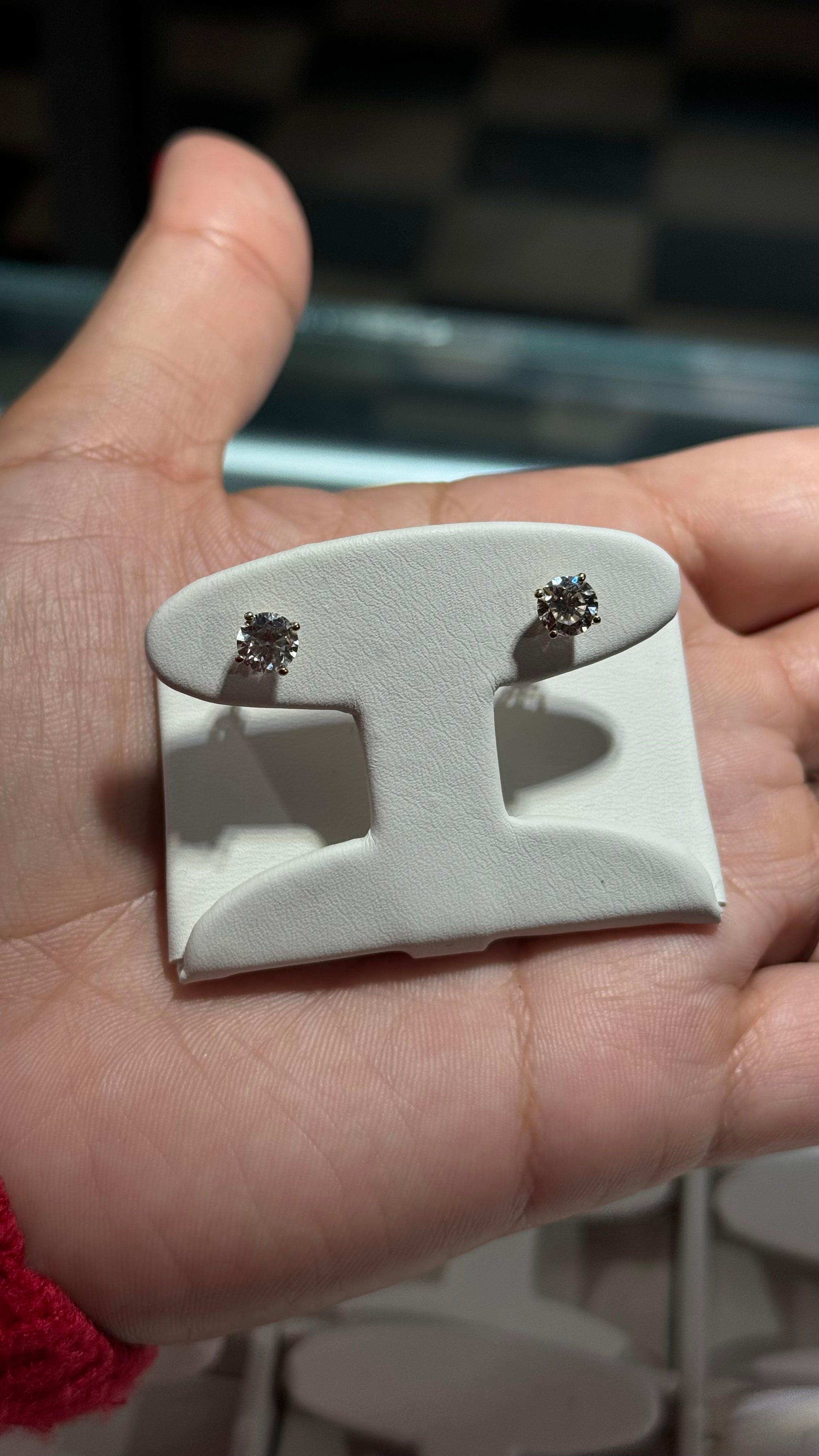 1.50CTW Round Lab Diamond Studs