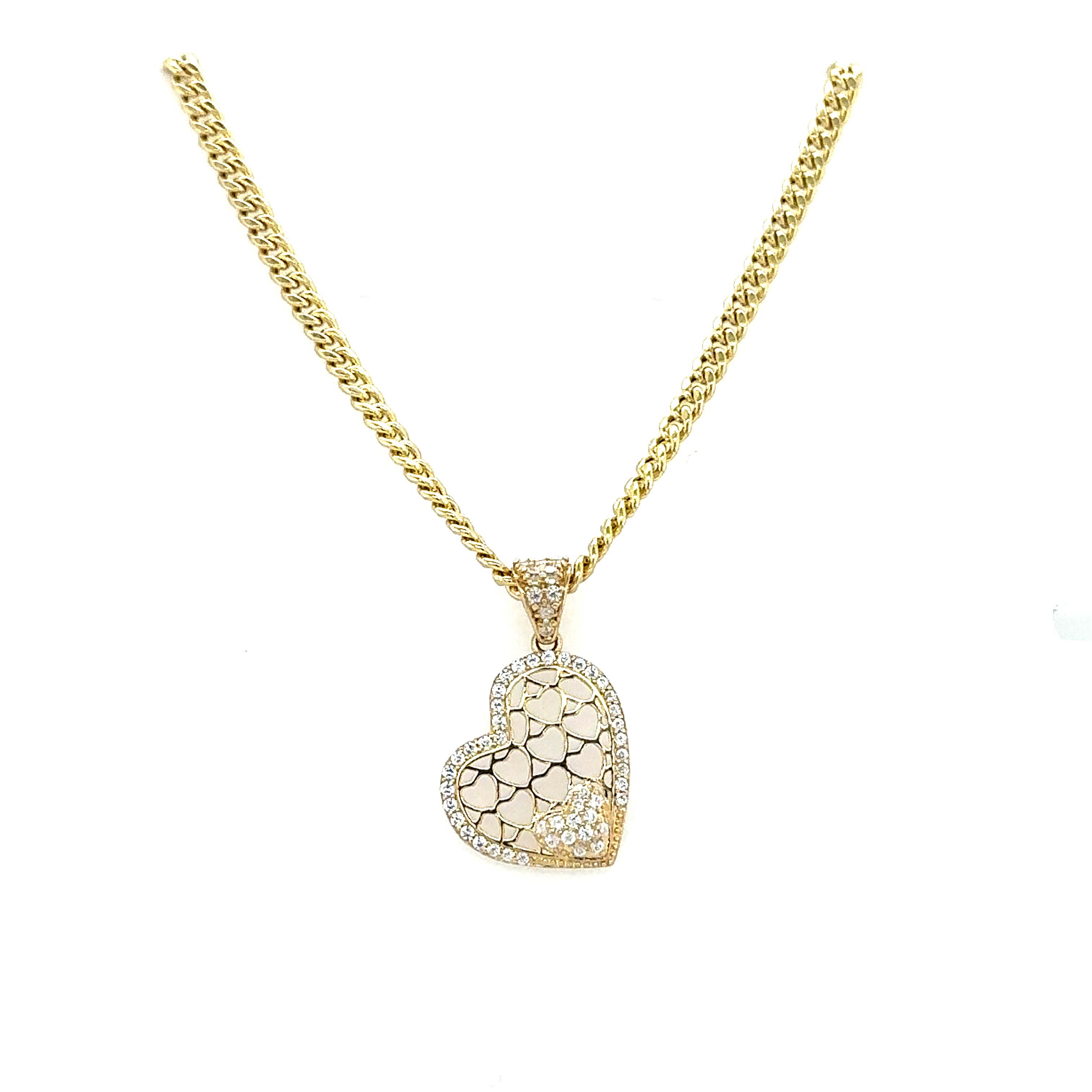 10k Gold Set - 3mm Cuban Chain + Pendant