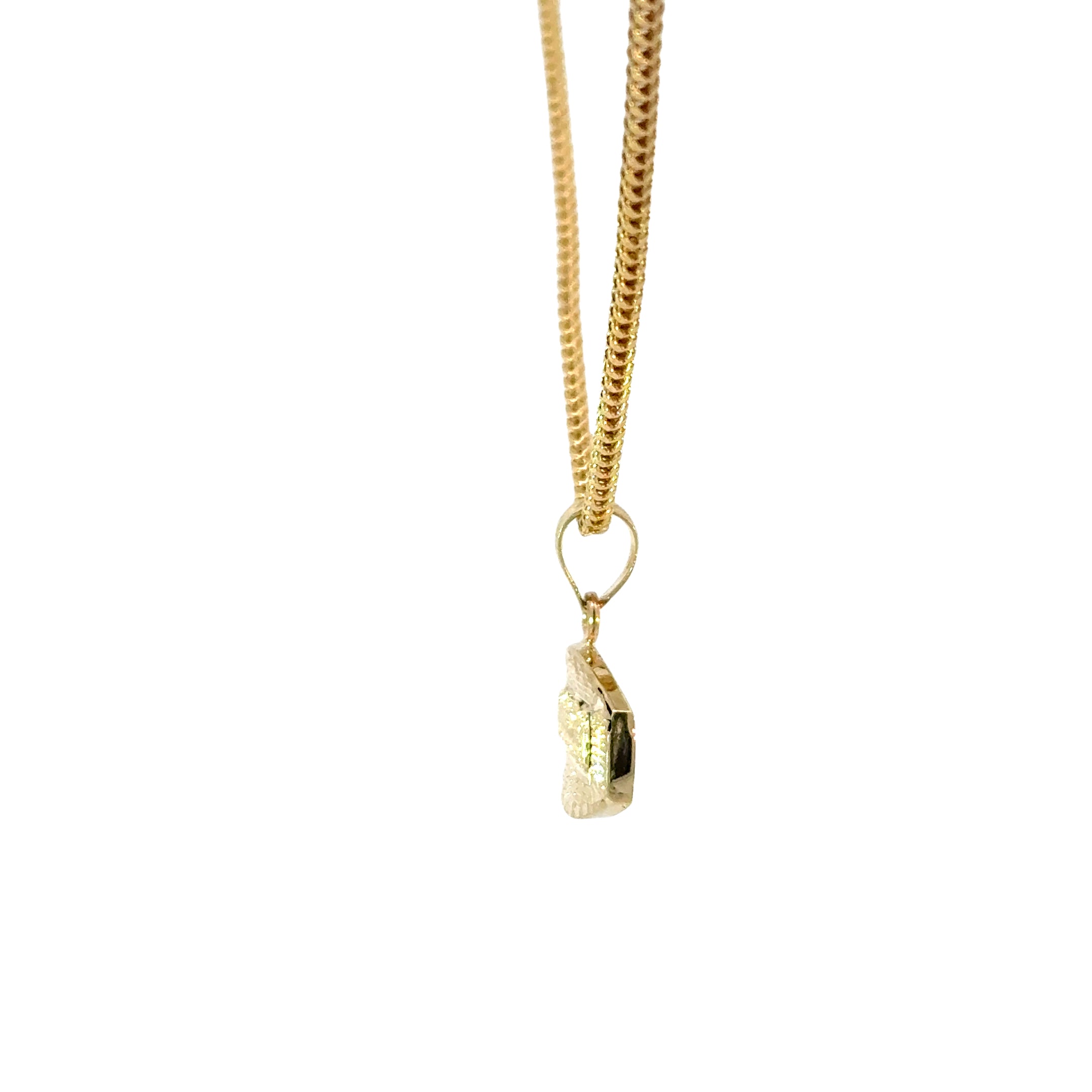 10k Gold Set -  2.2mm Franco Chain + Pendant