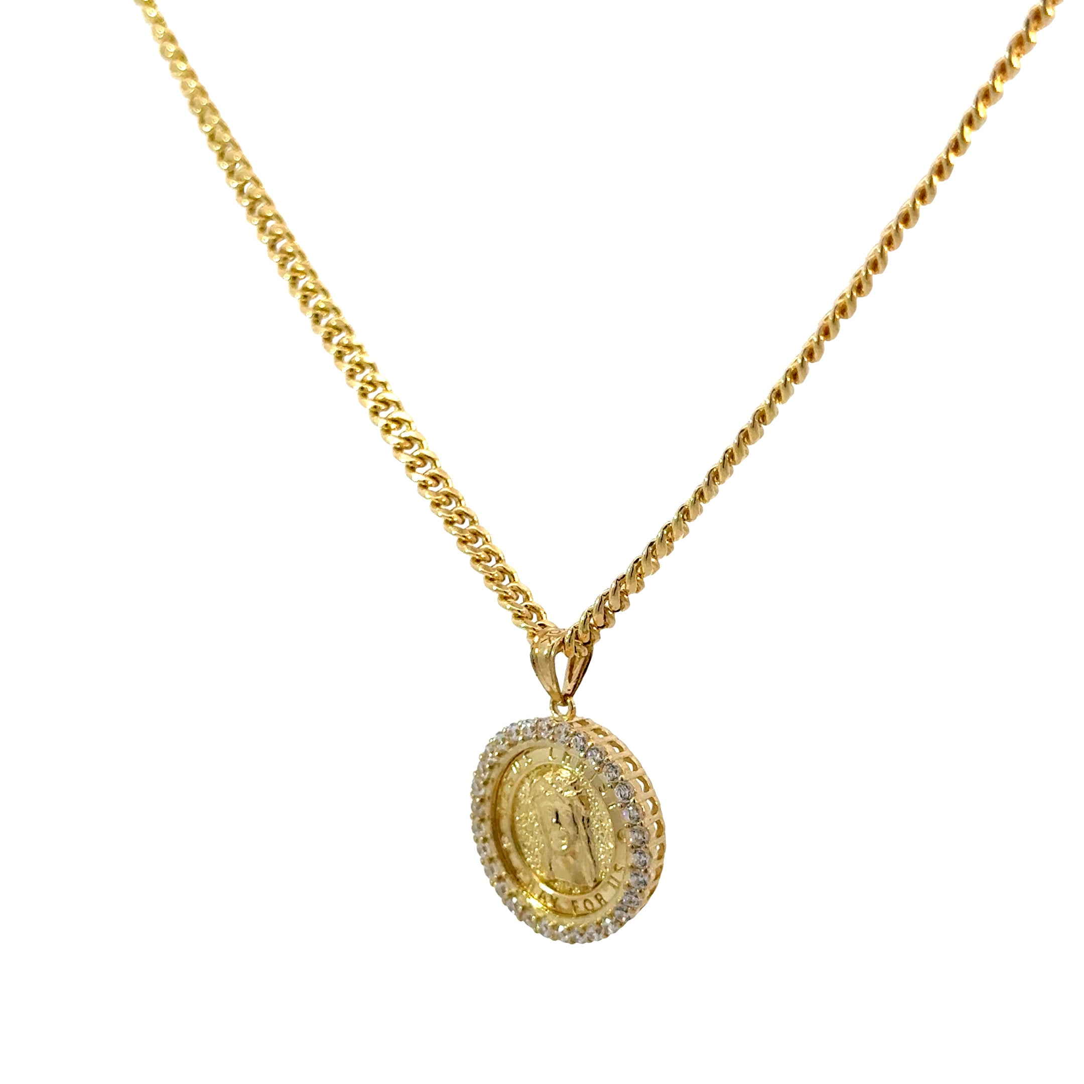 10k Gold Set - 3mm Cuban Chain + Pendant