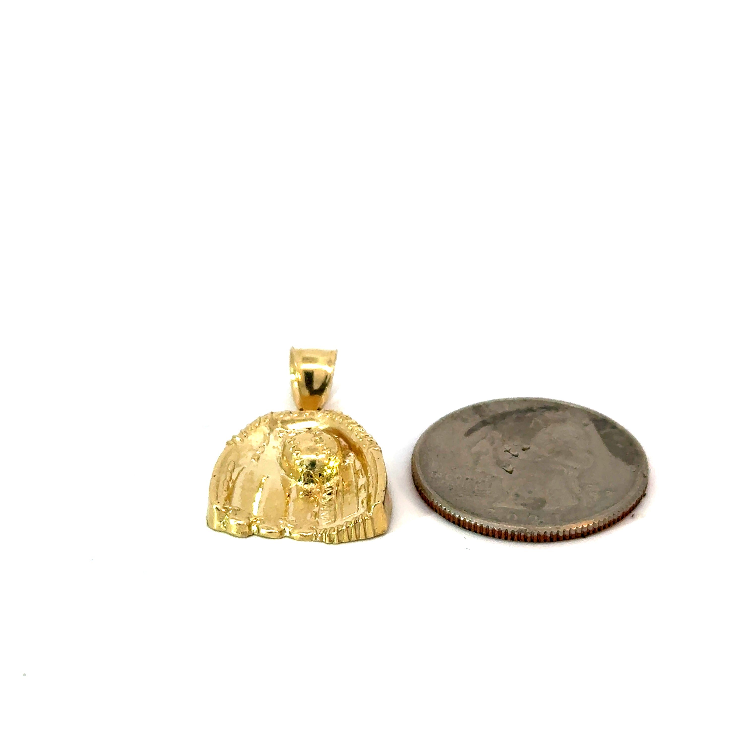 10k Gold - Baseball Pendant