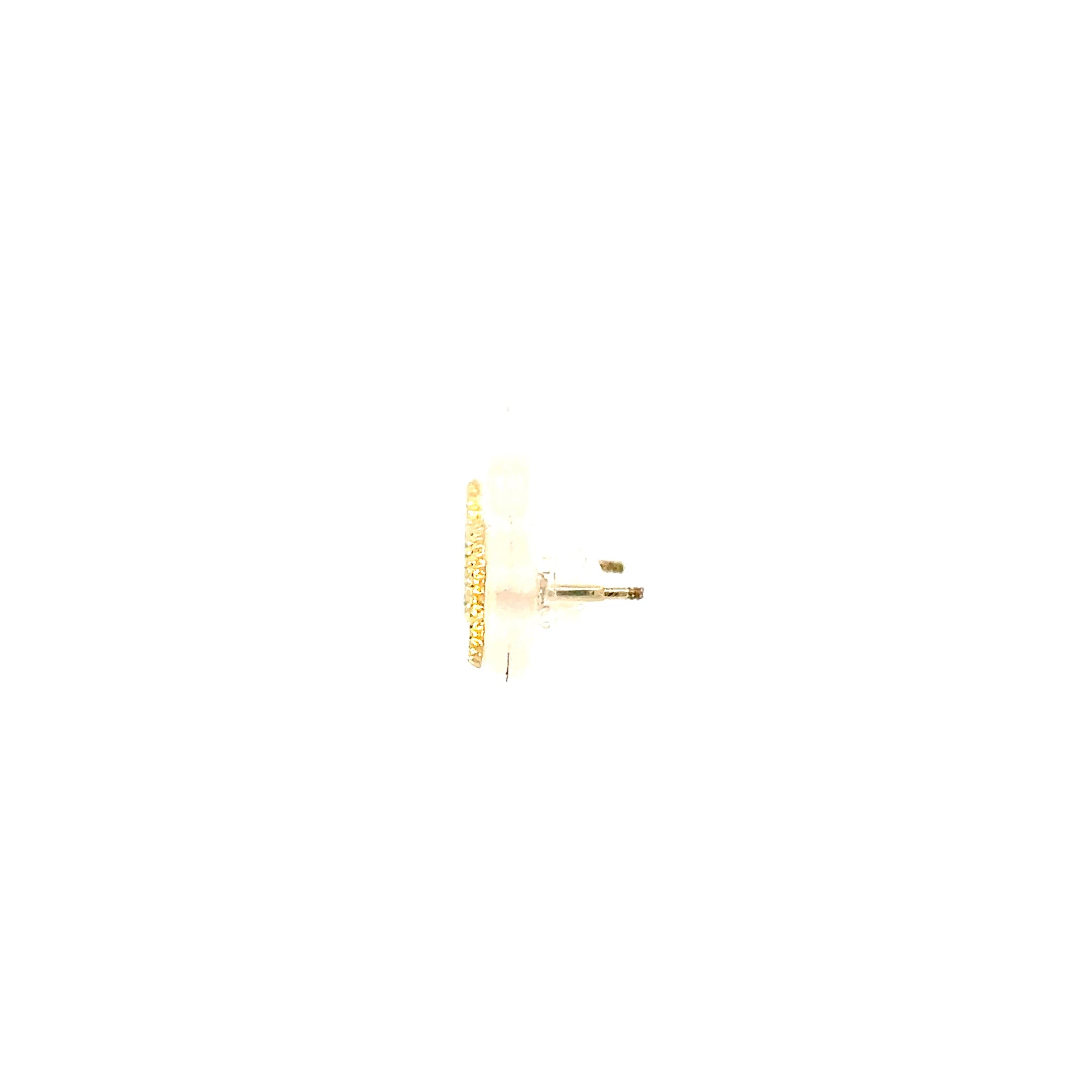 14k Gold - Black Clover Studs