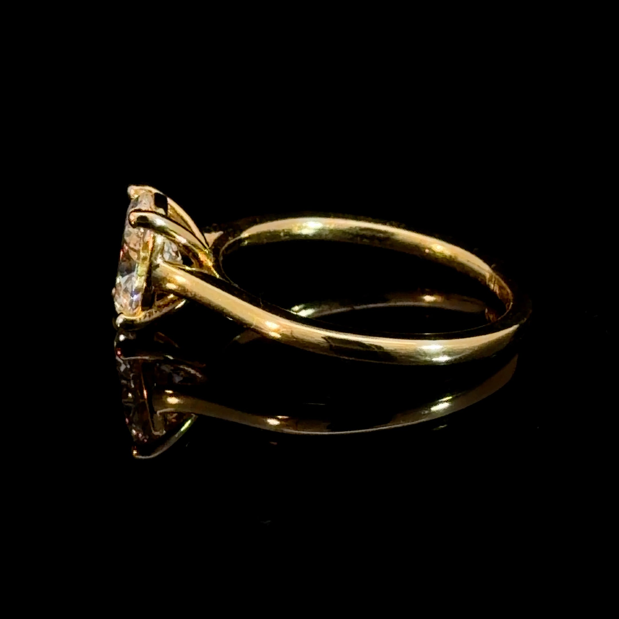 Oval Cut Lab Grown Diamond Engagement Ring