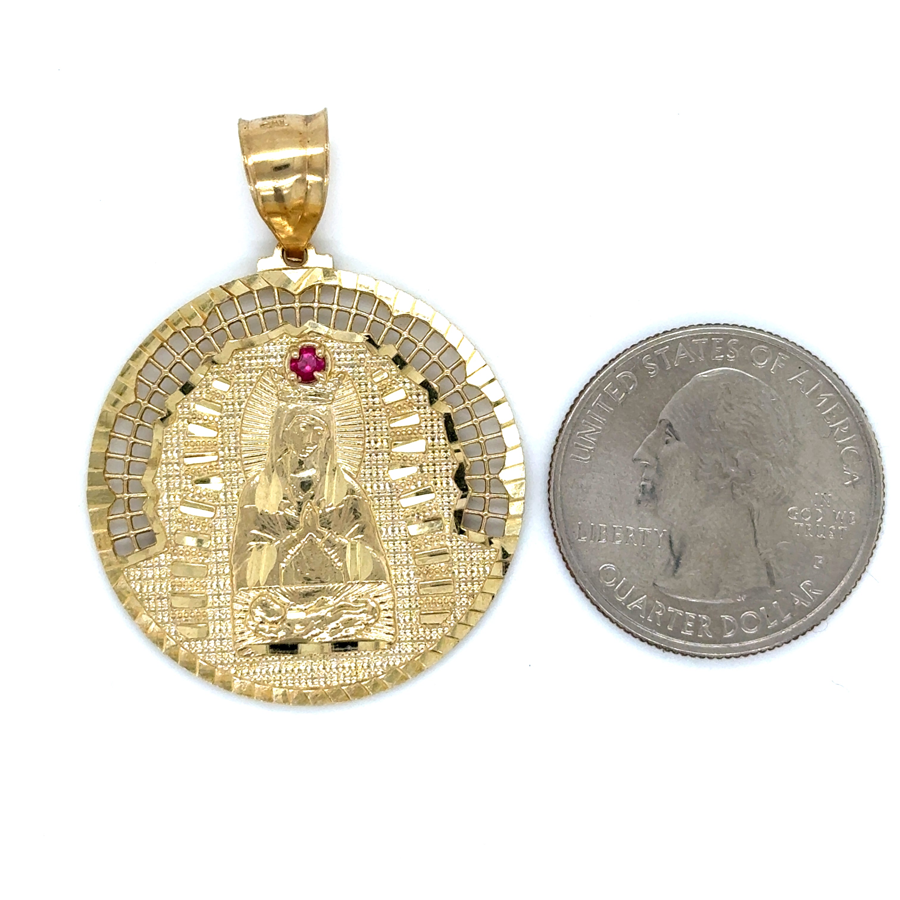 10k Gold - Virgin Medallion