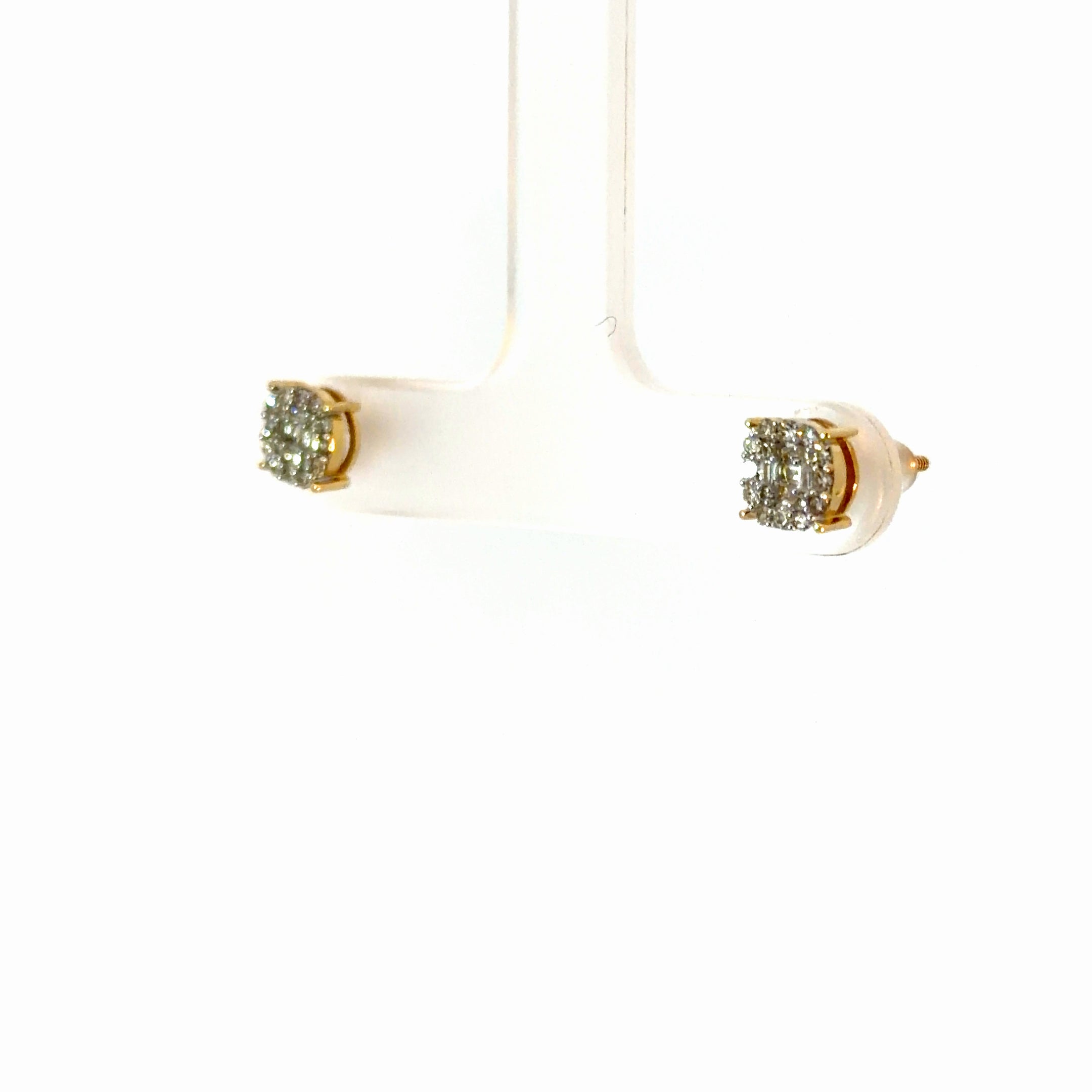 10k Gold & Diamond Studs