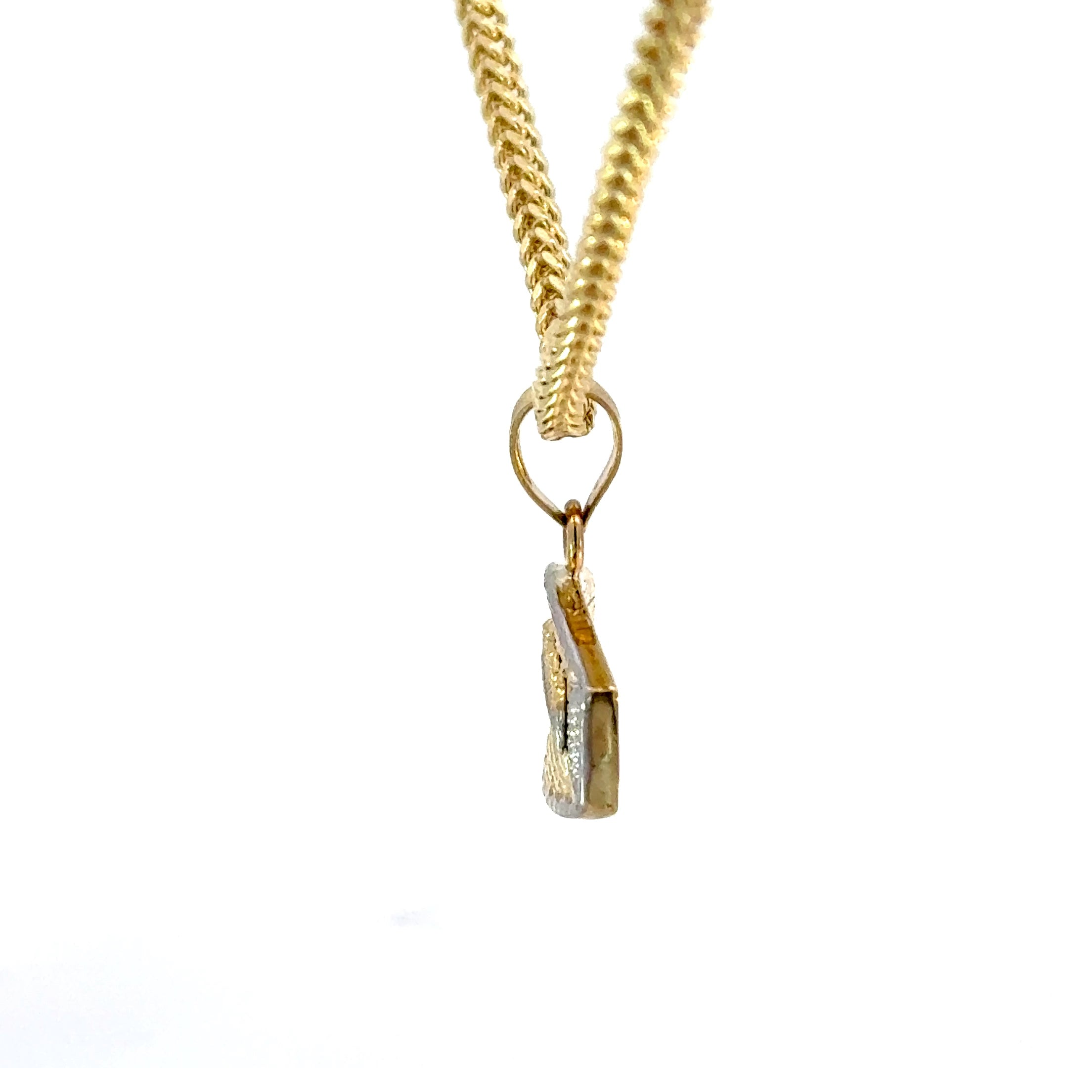 10k Gold Set - 2.2mm Franco Chain + Pendant