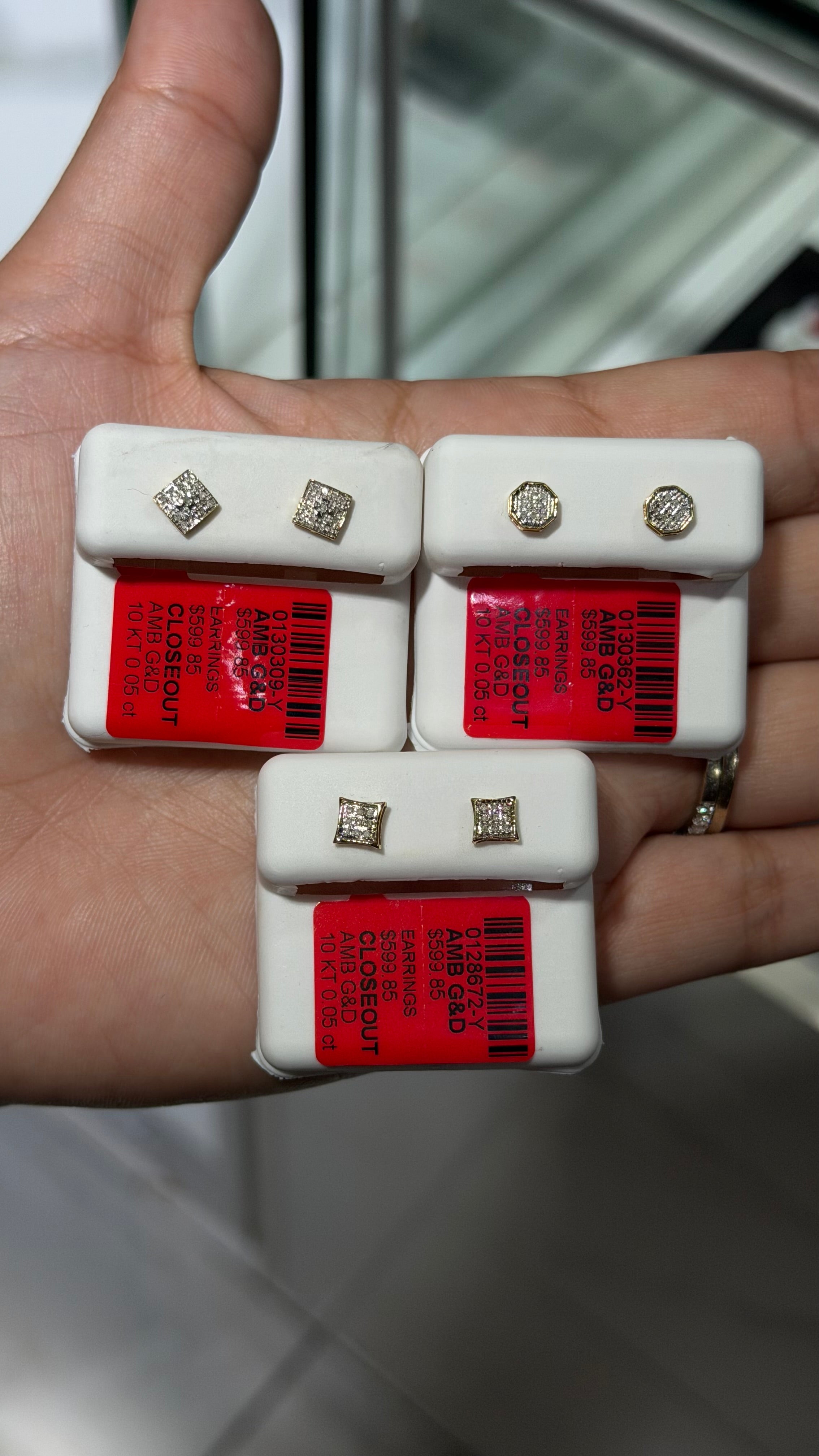 10k Gold & Diamond Studs