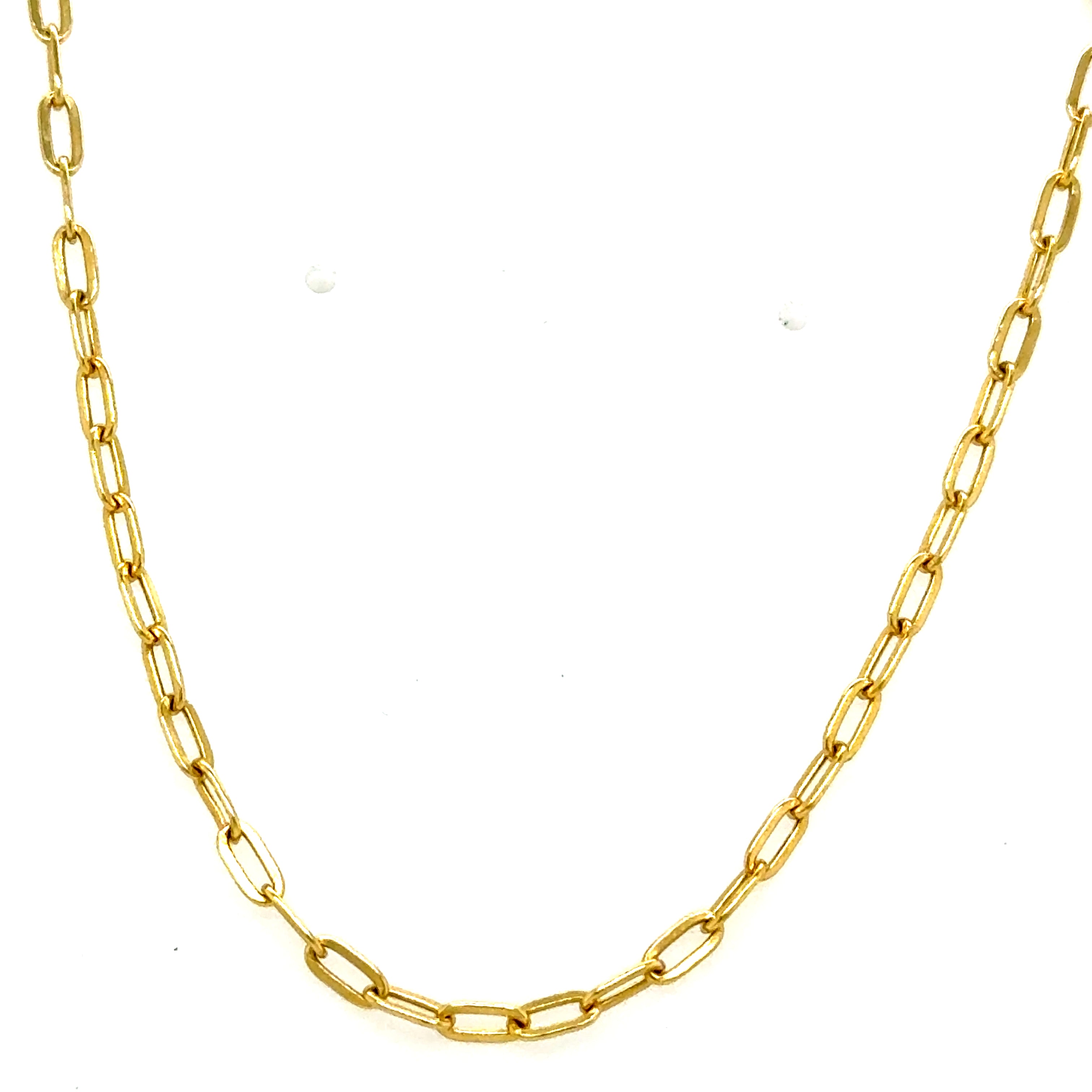 10k Gold - 2mm Paperclip Chain