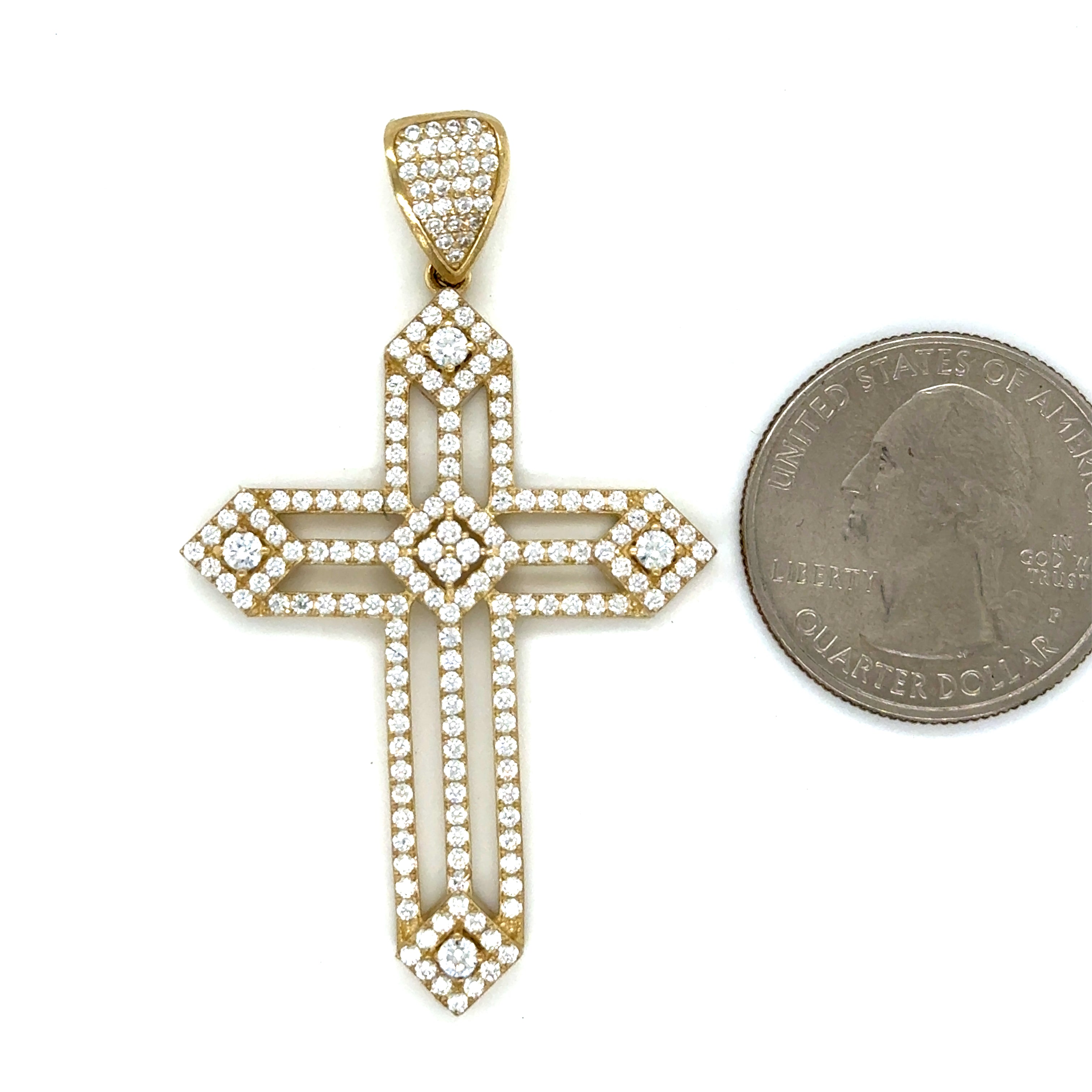 10k Gold - Cross Pendant