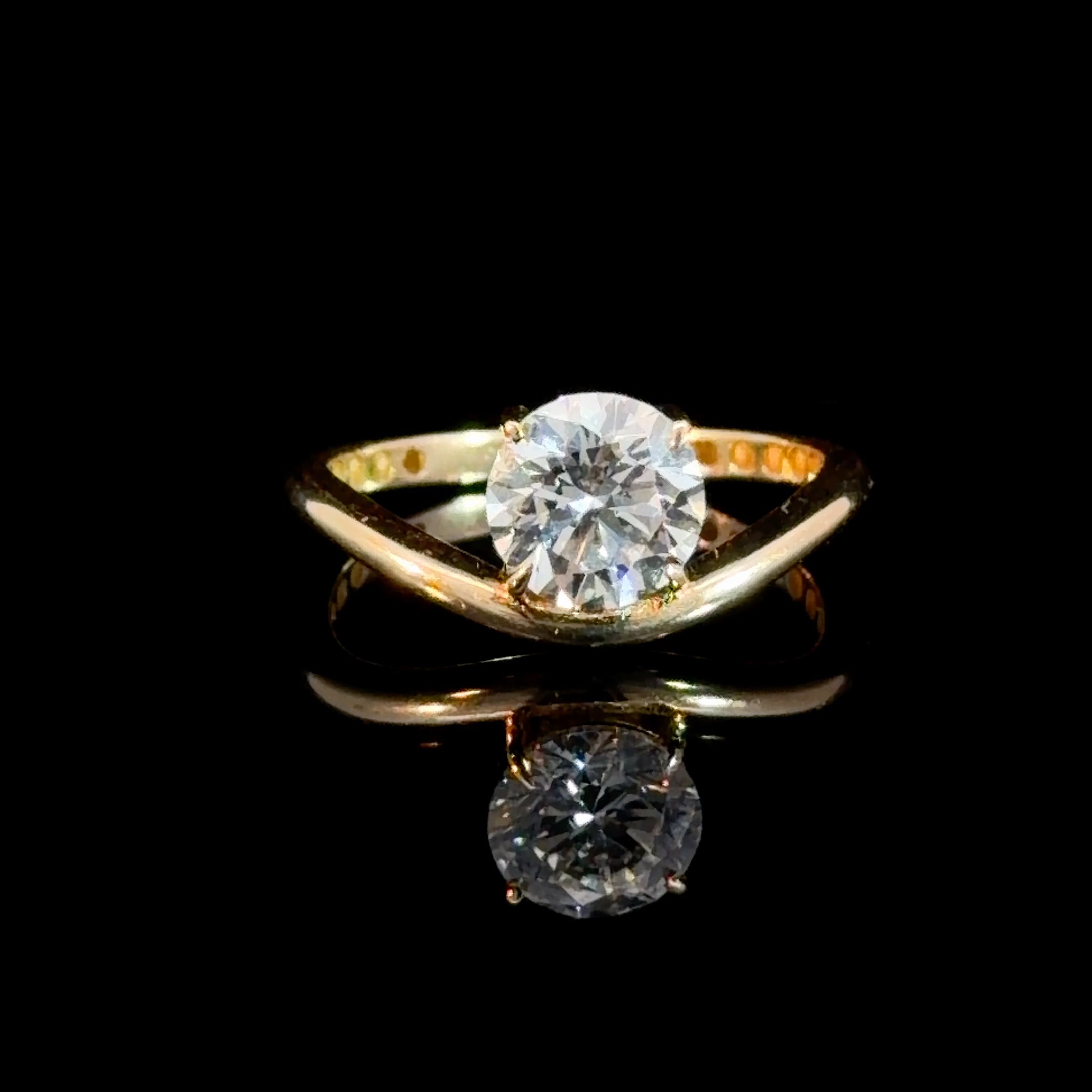 1.10CT Round Lab Diamond Ring