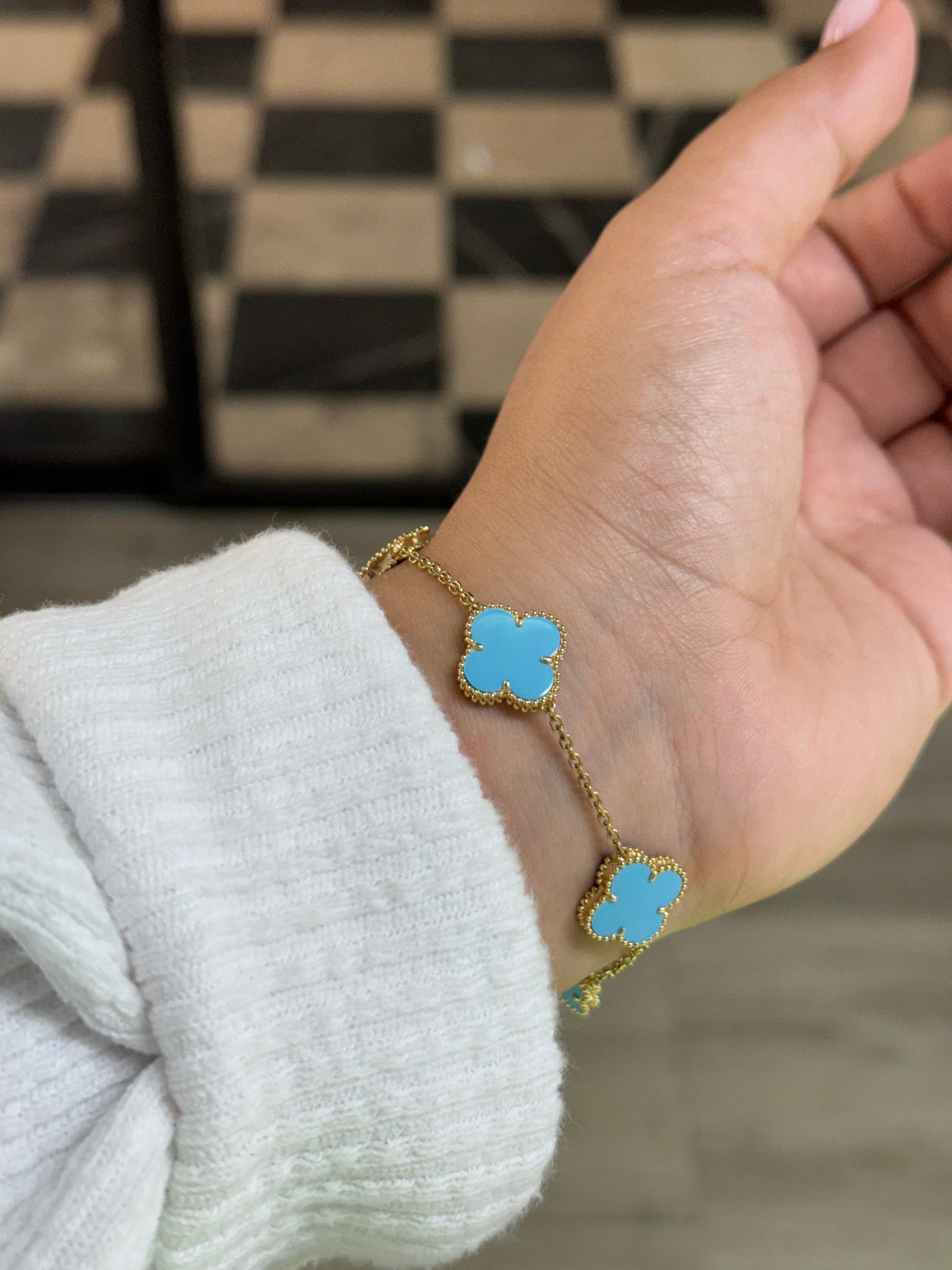 14k Gold - Clover Bracelet