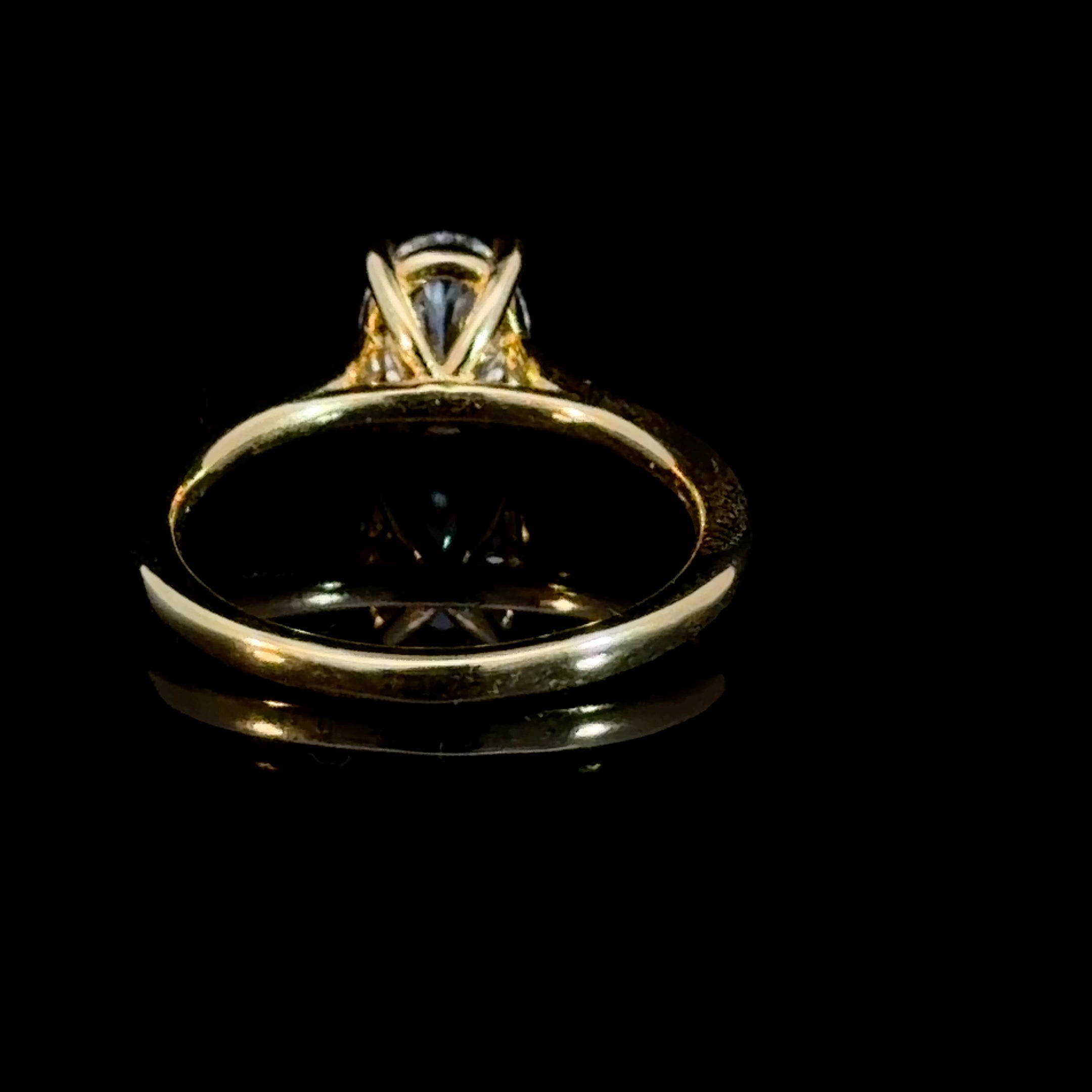 Oval Cut Lab Grown Diamond Engagement Ring