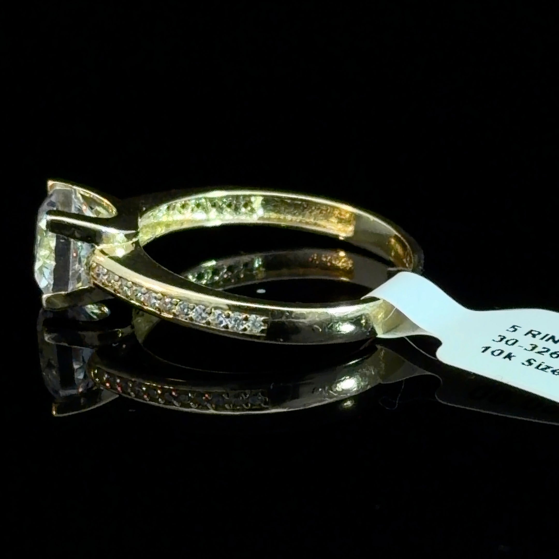 10k Gold - CZ Engagement Ring