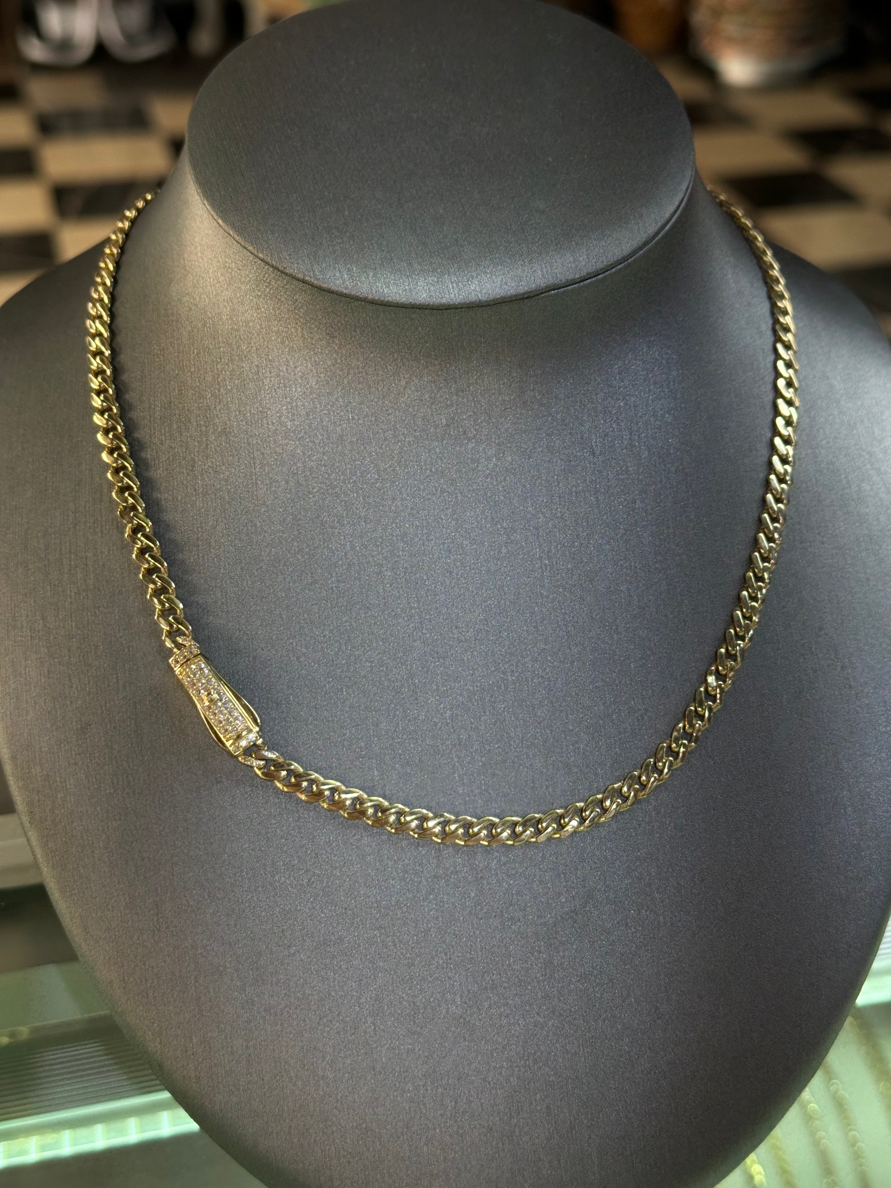 10k Gold - 5mm Monaco Chain