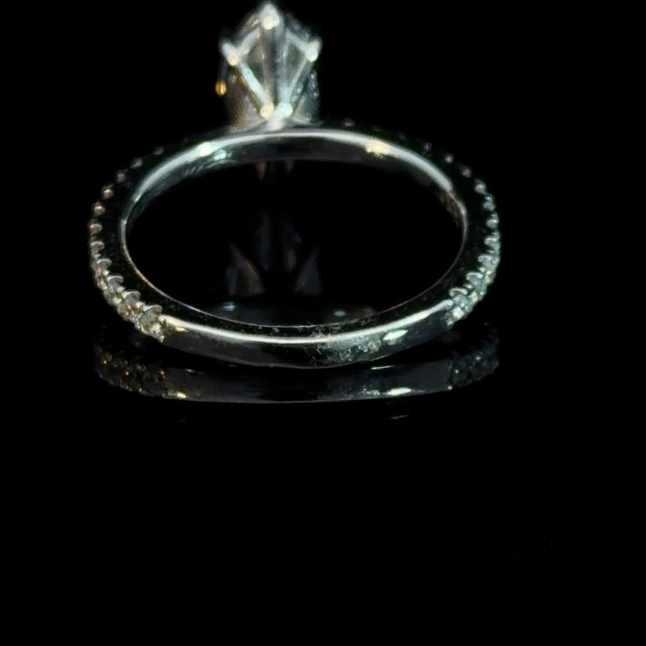 1.07 CT Marquise Cut Lab Grown Diamond Engagement Ring | E/VS2 | 14K Gold