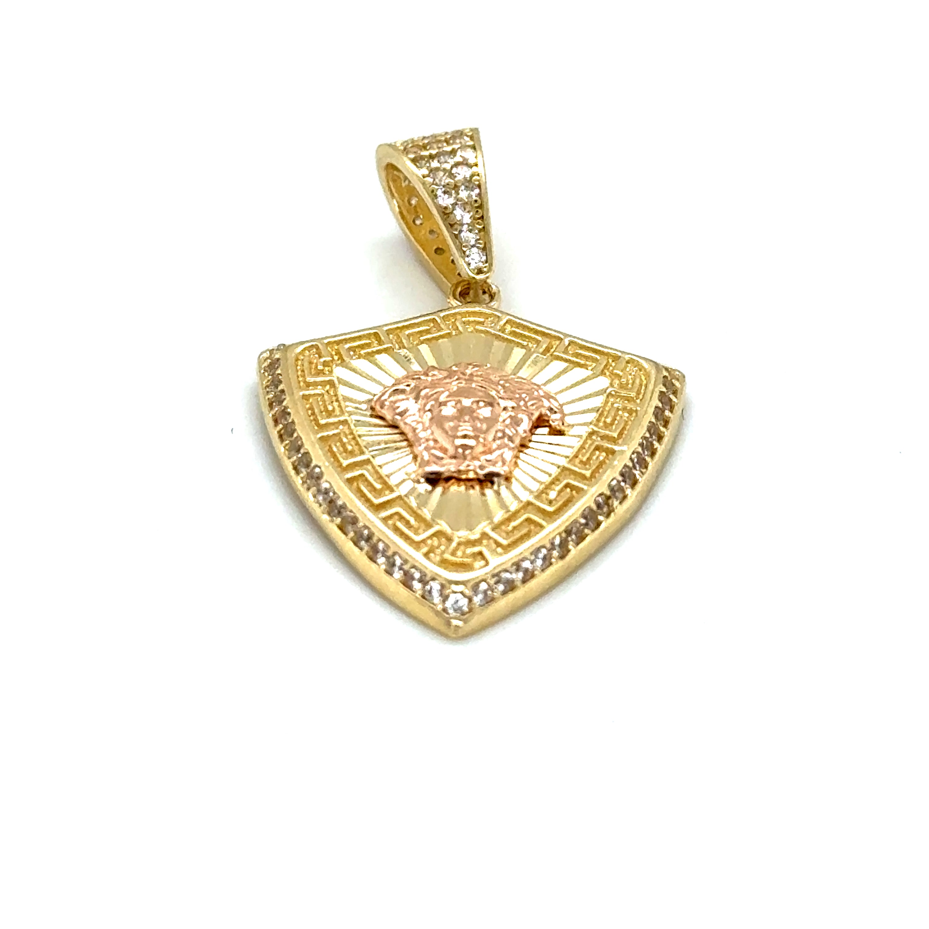 14k Gold - Medusa Pendant