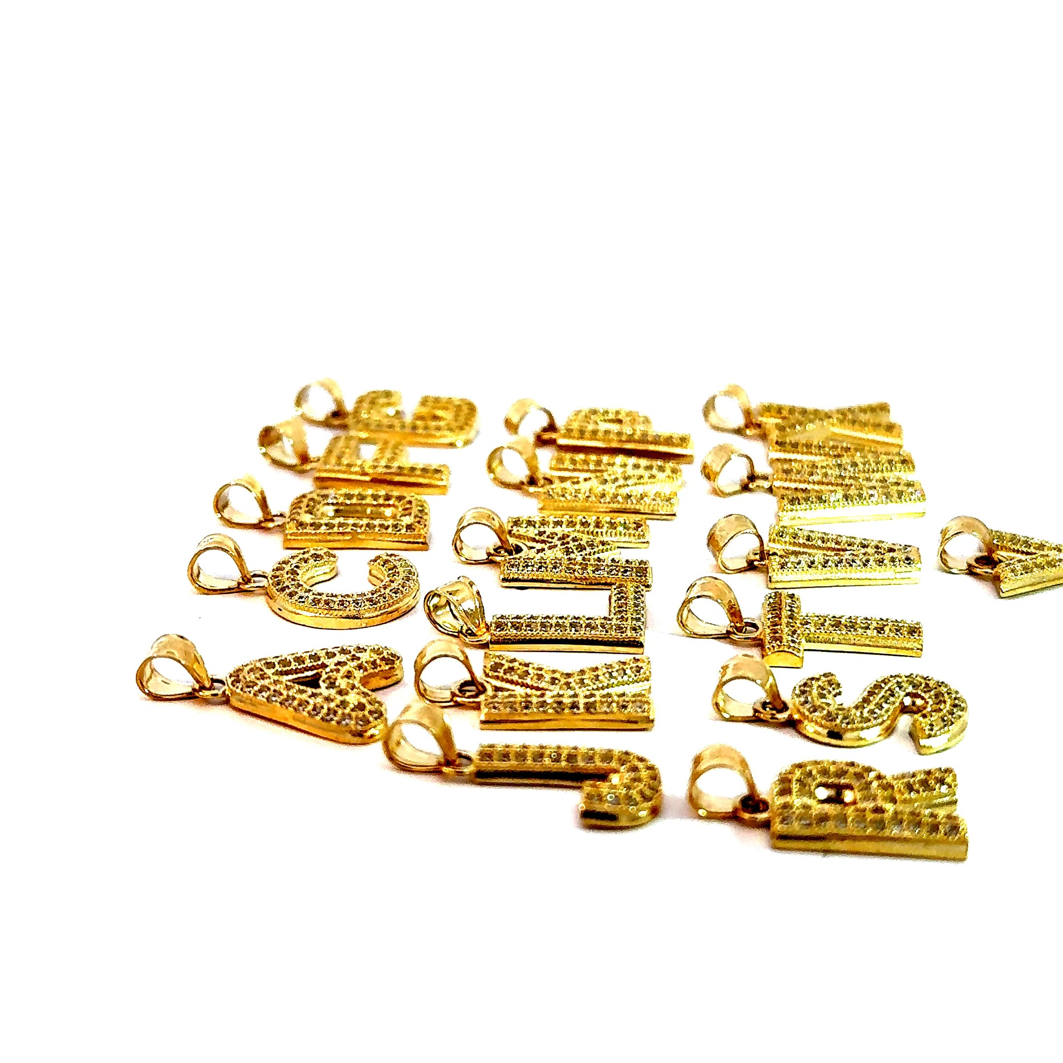 10k Gold - Bubble Initials