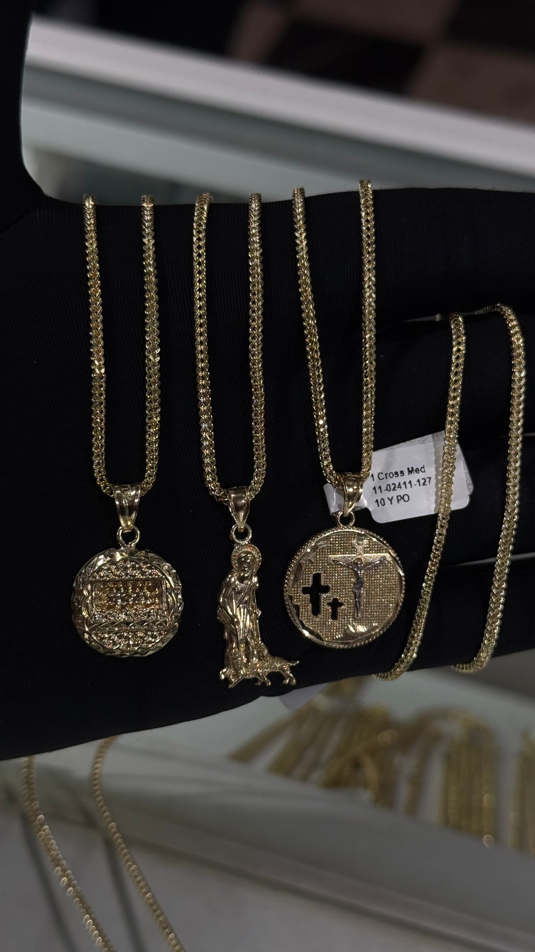 10k Gold Set - 1.7mm Franco Chain + Pendant