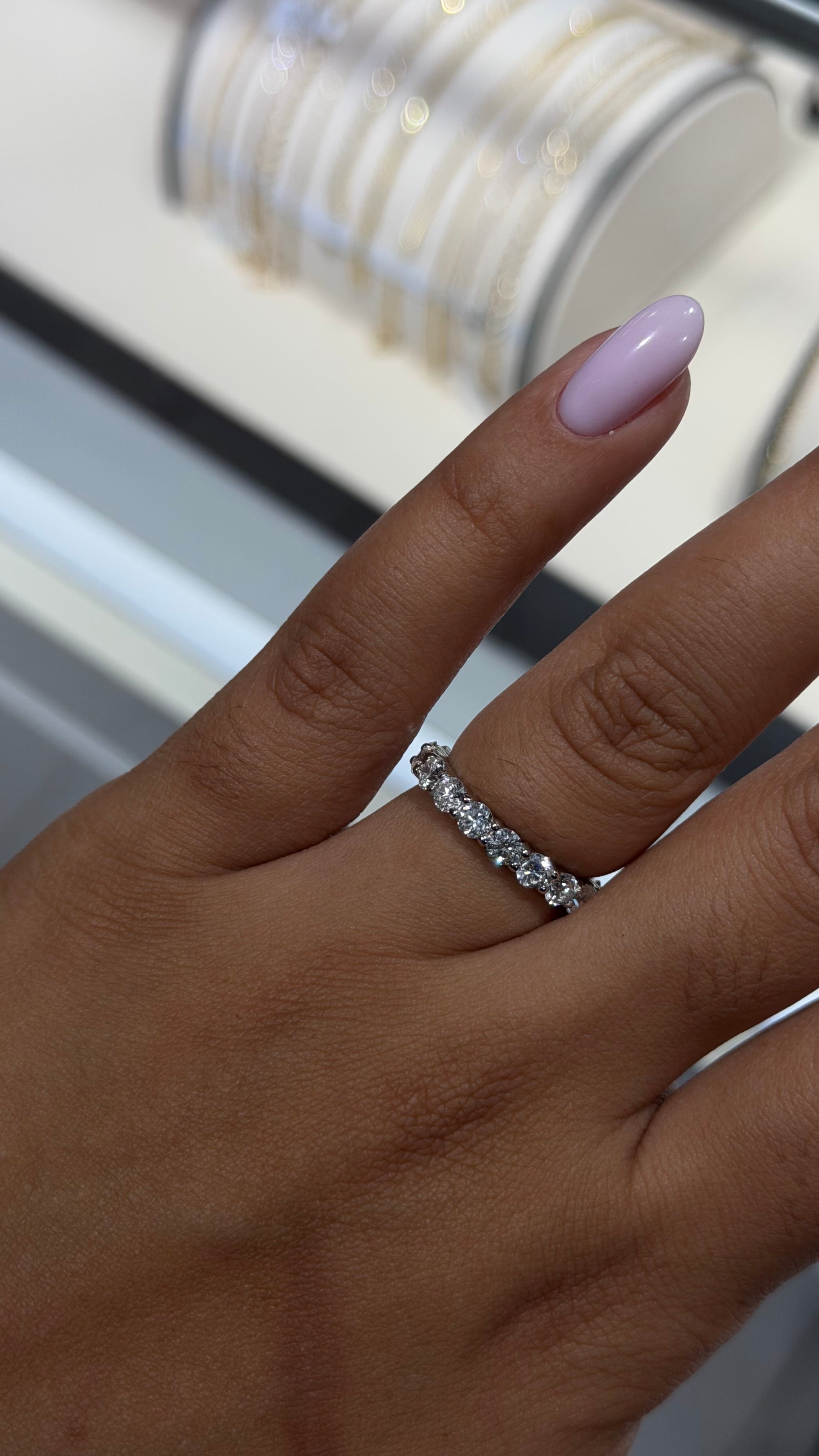3.00ct Lab Diamond Round Cut Eternity Band