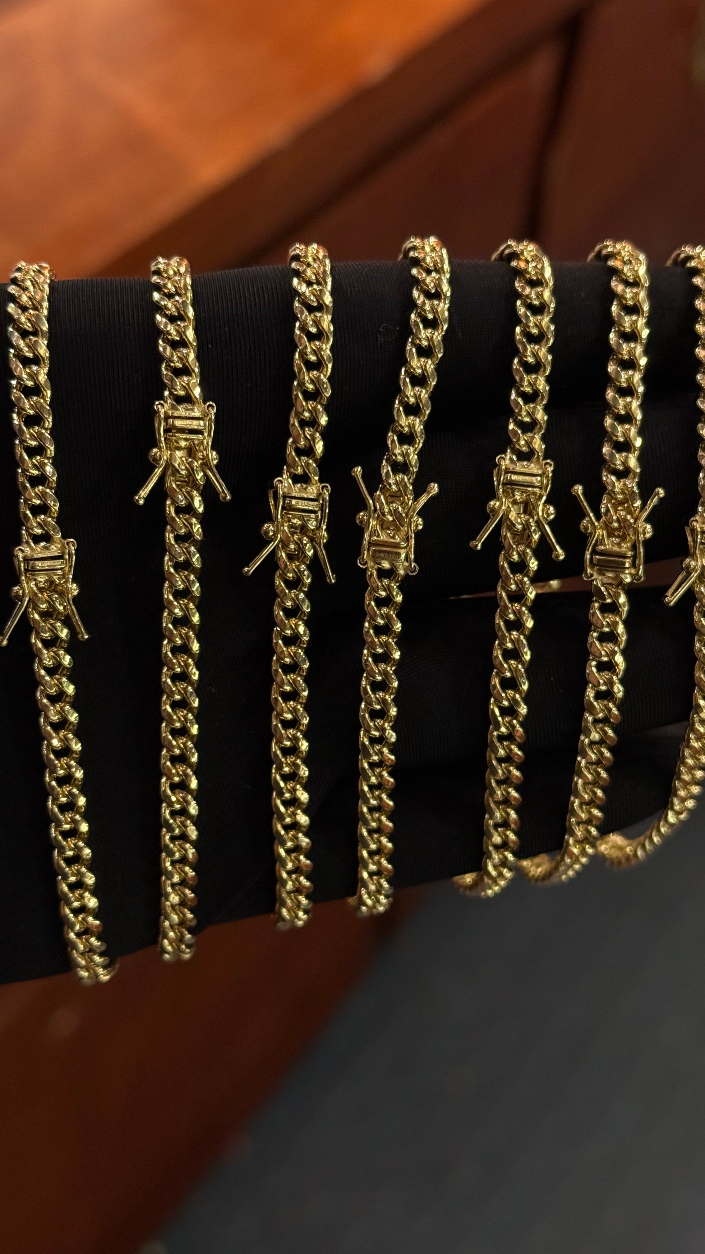 10k Gold - 4.5mm Cuban Bracelet