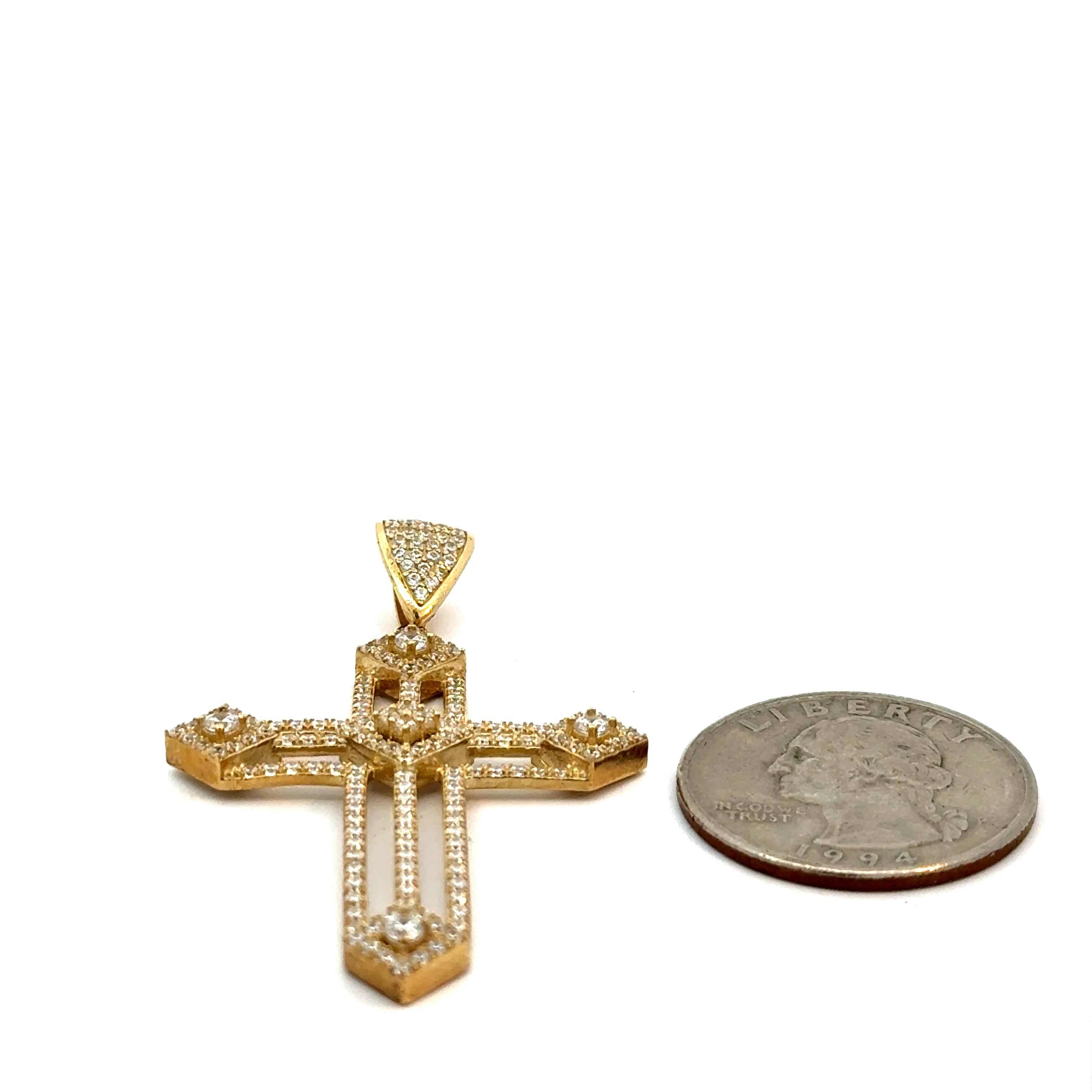 10k Gold - Cross Pendant