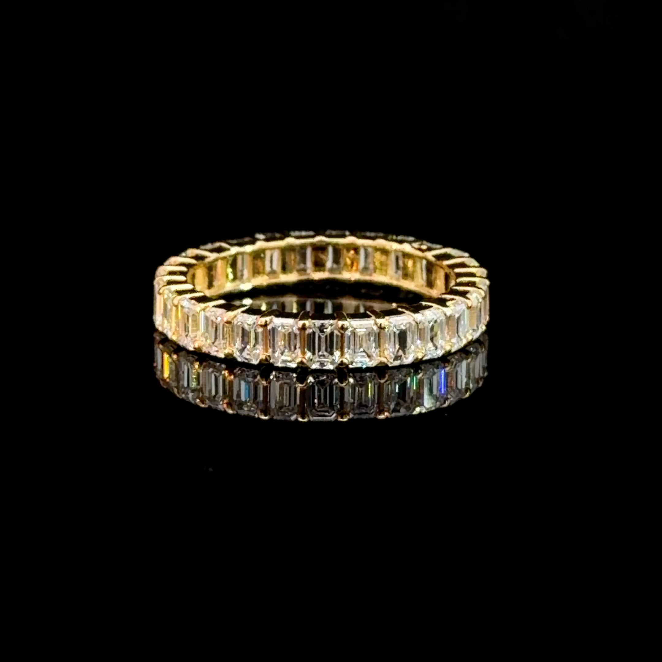 2.75ct Lab Diamond Emerald Cut Eternity Band